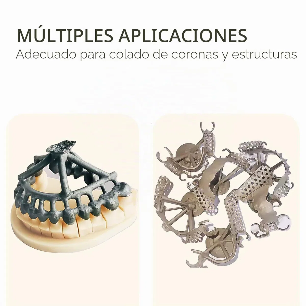 Resina de fotopolímero UV de 405 nm, ultrabajo, fácil de fundición para el marco de restauración de implantes dentales y corona 500 g