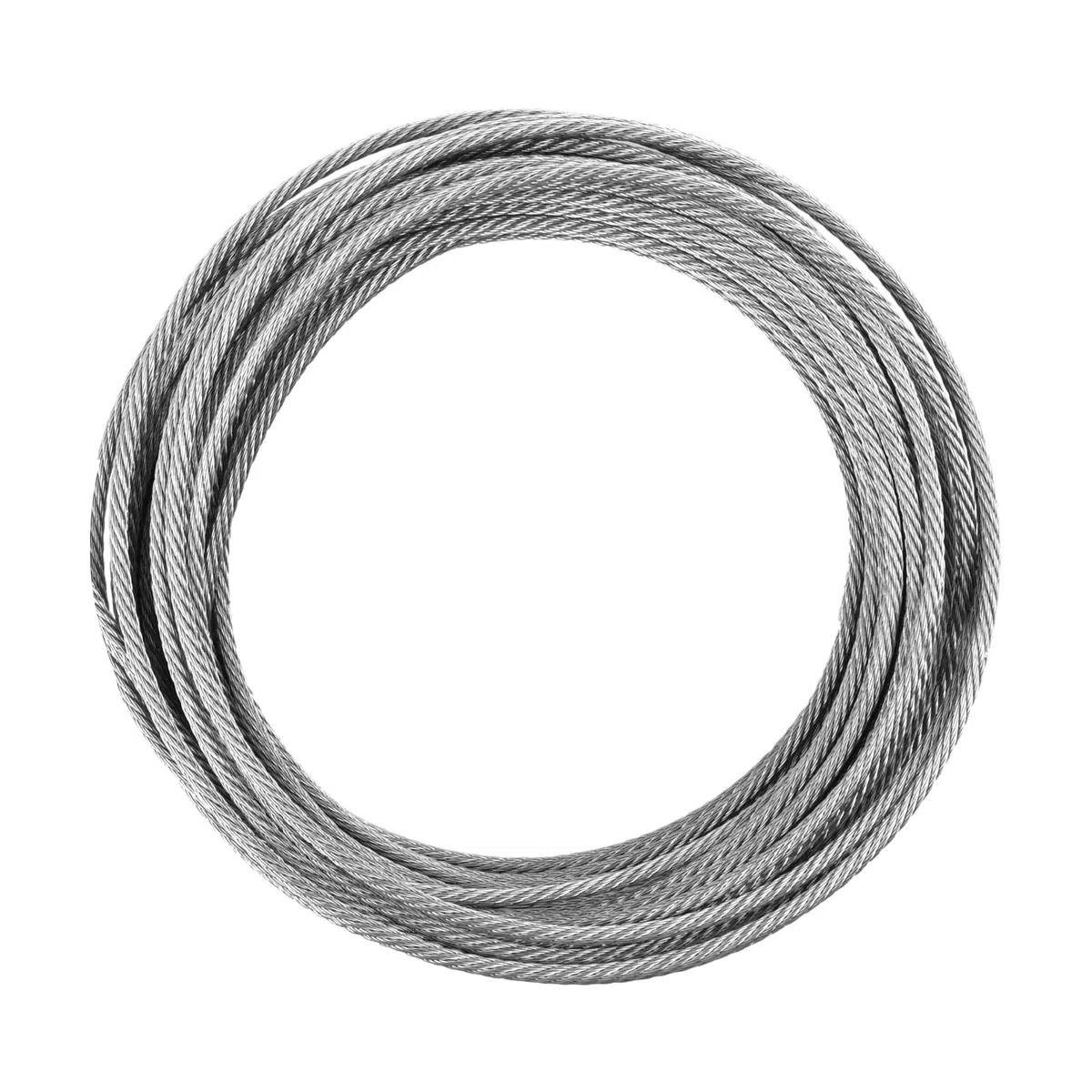 Cable de Acero Inoxidable 20m, Cuerda de Alambre 5mm 7x7 para Jardín, Manualidades, Proyectos de Bricolaje, Uso Exterior General
