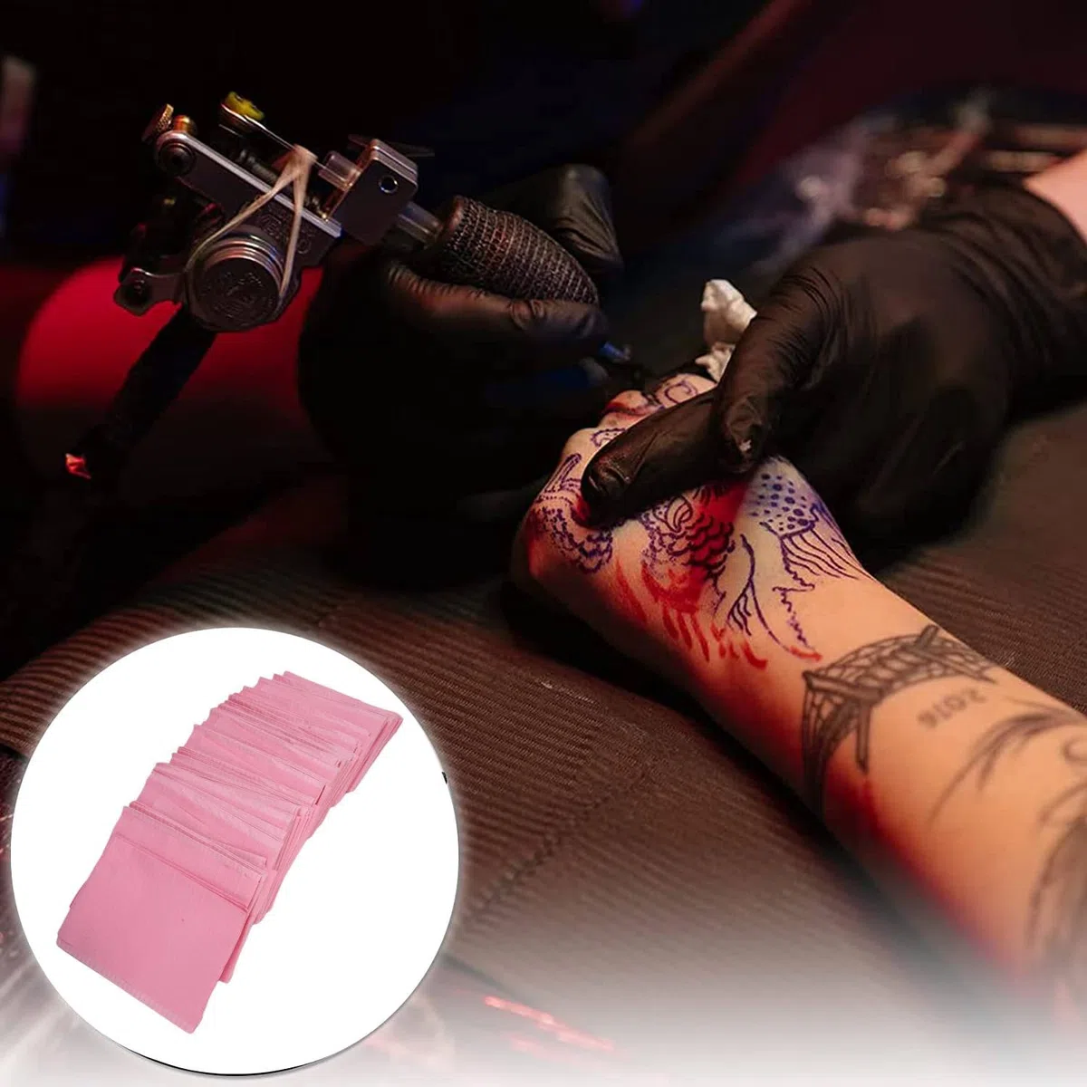 Baberos Dentales Desechables, Estera Peluquería Estética Toallas Almohadillas Limpieza Alfombrillas MesaResistente Agua Suministros Tatuaje Multiusos Uñas Acrílico Manicura Papel Para Perforaciones