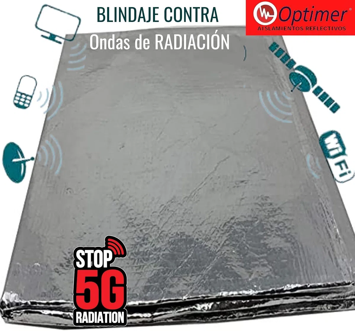 Inhibidor de Frecuencia protege contra la Radiacion - Aislante de Proteccion Electromagnetica (1.20x2.5m)