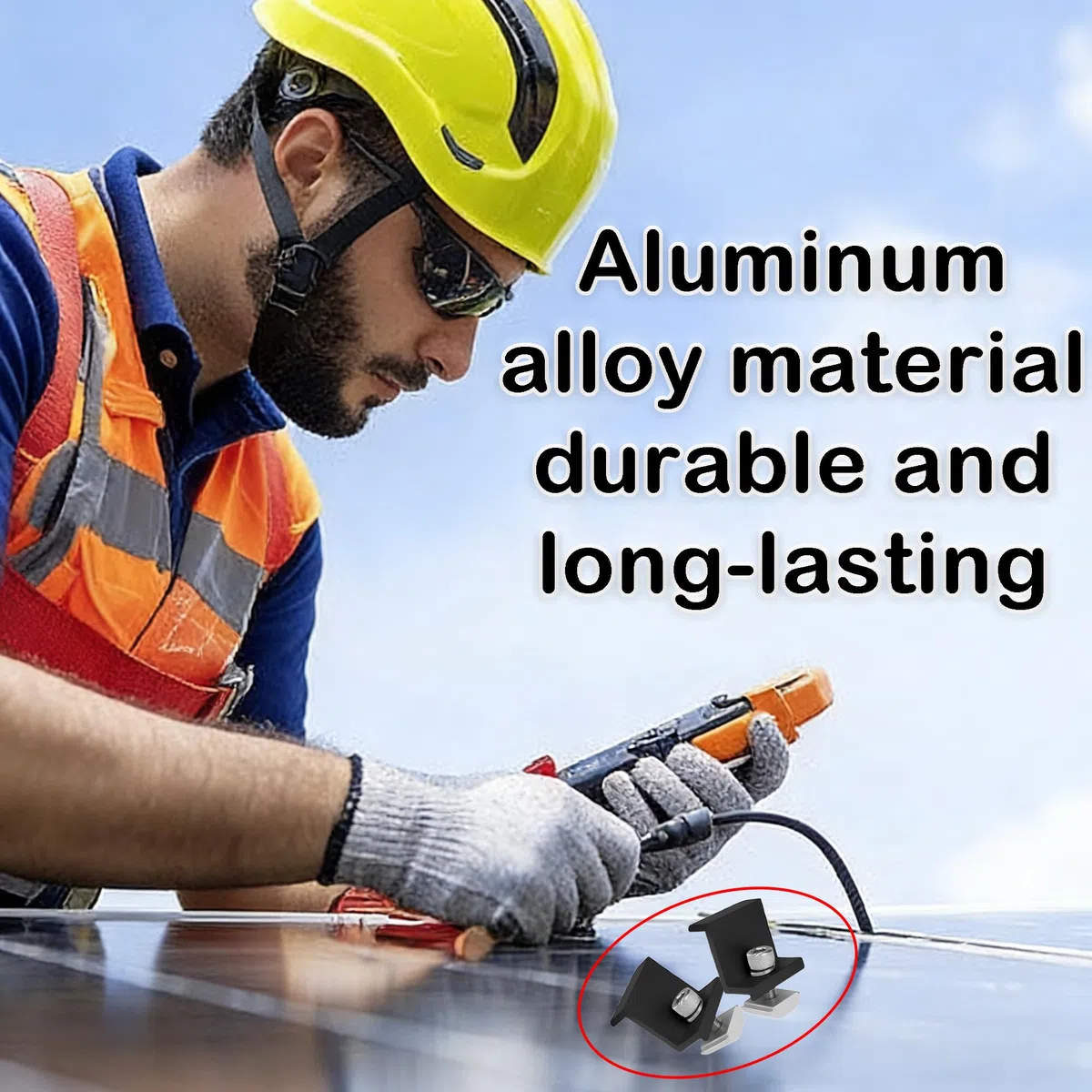16 Piezas Soporte Z De Montaje De Panel Solar 30mm, Soporte Placas Solares, Abrazaderas Finales Para Placas Solares, Abrazaderas Para Módulos Solare, Para Techos, Paredes, Barcos, Autocaravanas