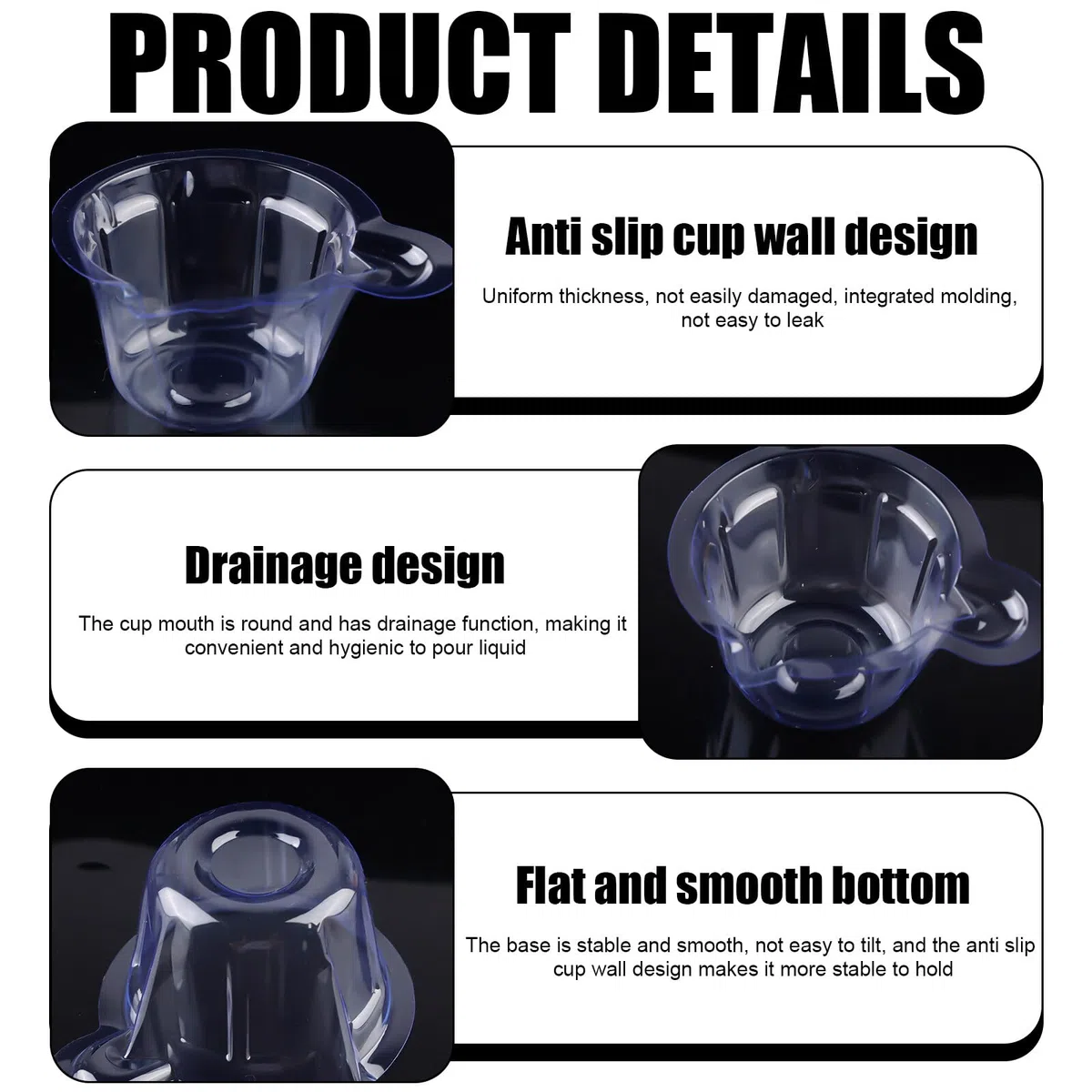 Leikurvo 200 vasos de mezcla de plástico epoxi, vasos de muestra de orina de 50 ml, vasos de orina, vasos de mezcla desechables para prueba de ovulación, prueba de embarazo, prueba de pH
