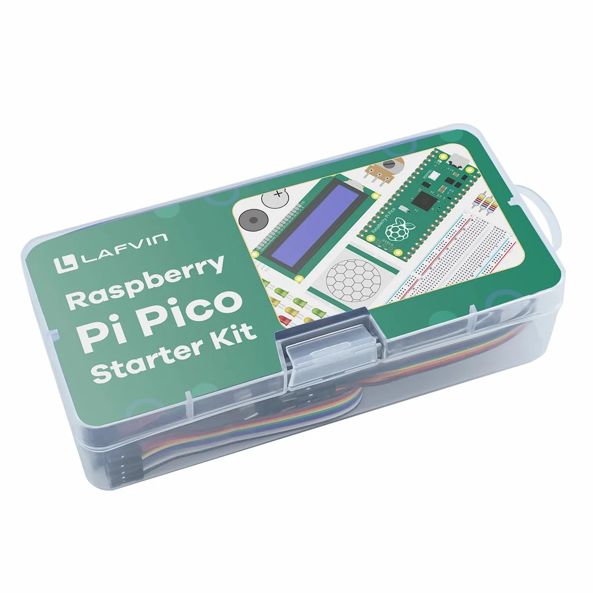 LAFVIN Kit básico para Raspberry Pi Pico, con Breadboard, 1602, Support Python, C, Java con tutorial