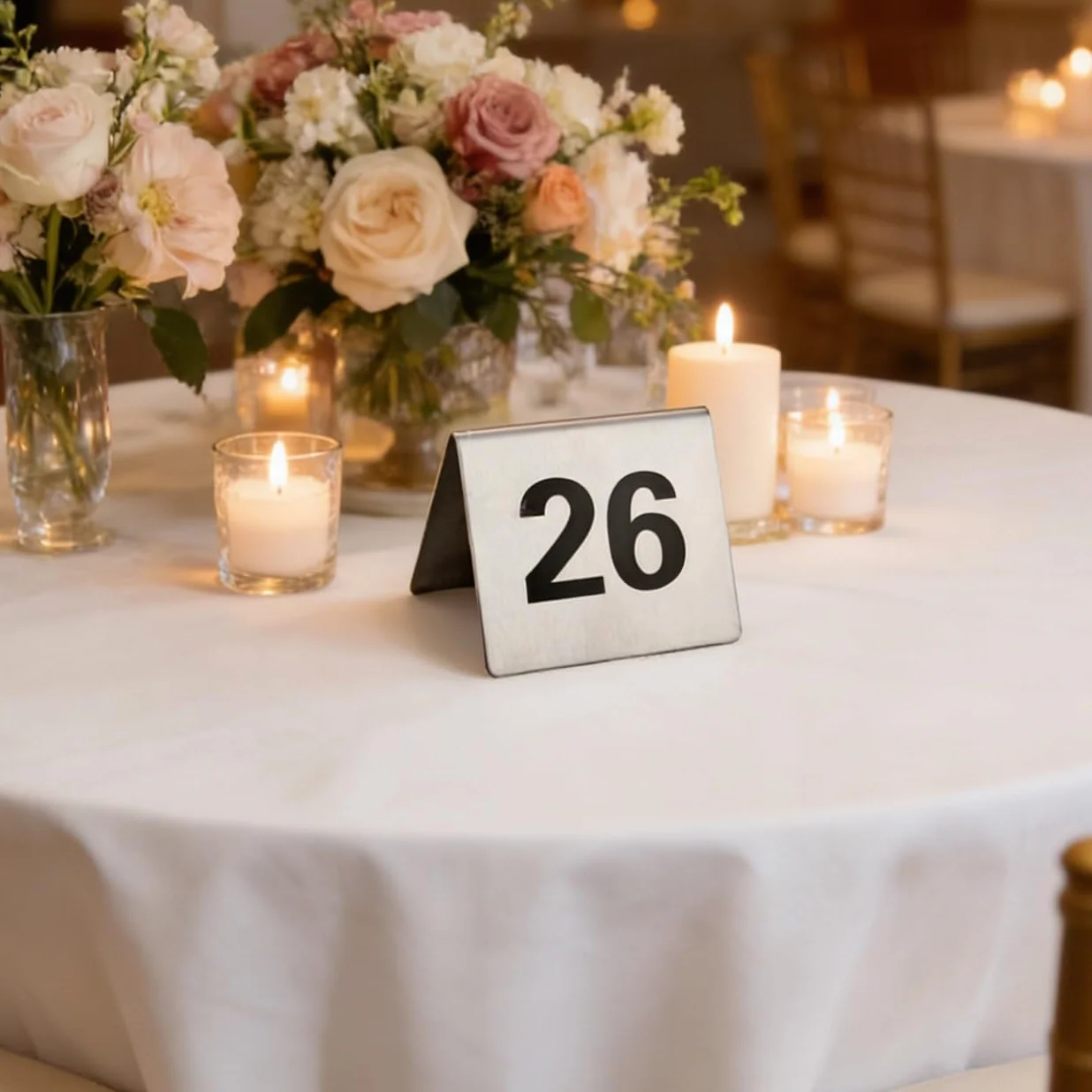 Números De Mesa De Acero Inoxidable, Del 1 Al 100, 5 X 5 cm, Ideales for Restaurantes, Bares, Bodas Y Fiestas De Cumpleaños(40 to 50)