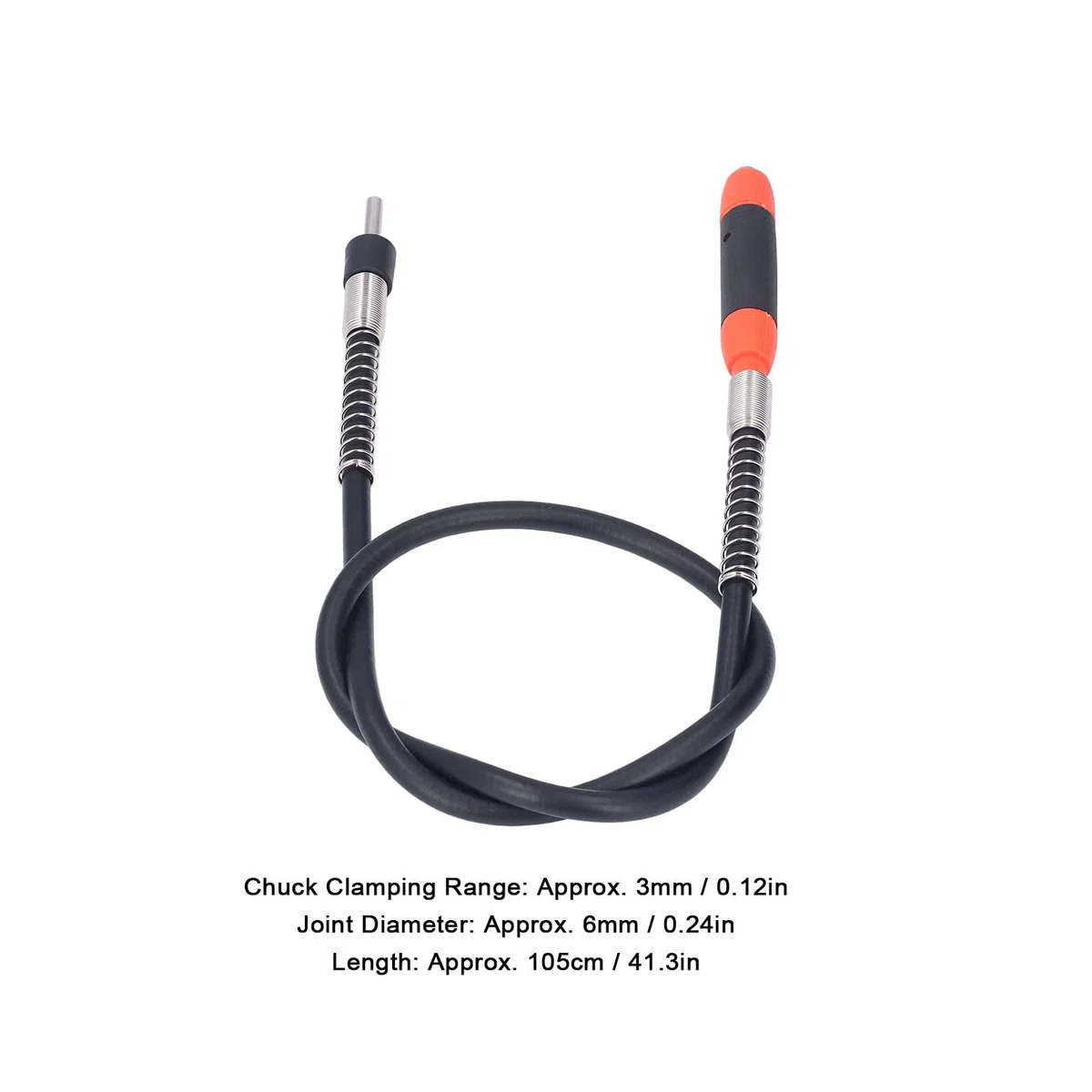 Taladro de eje flexible de extensión, accesorio de adaptador de eje flexible Portabrocas sin llave de extensión para herramienta rotativa Dremel Grinder