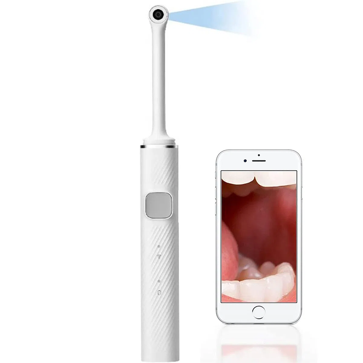 iksvmsis Cámara Intraoral Dental, WiFi Inteligente Cámara Dental, Herramienta De Video Dental para PC iOS Android, Cámara Intraoral De Alta Definición 8 Luces LED para Dentista Dental