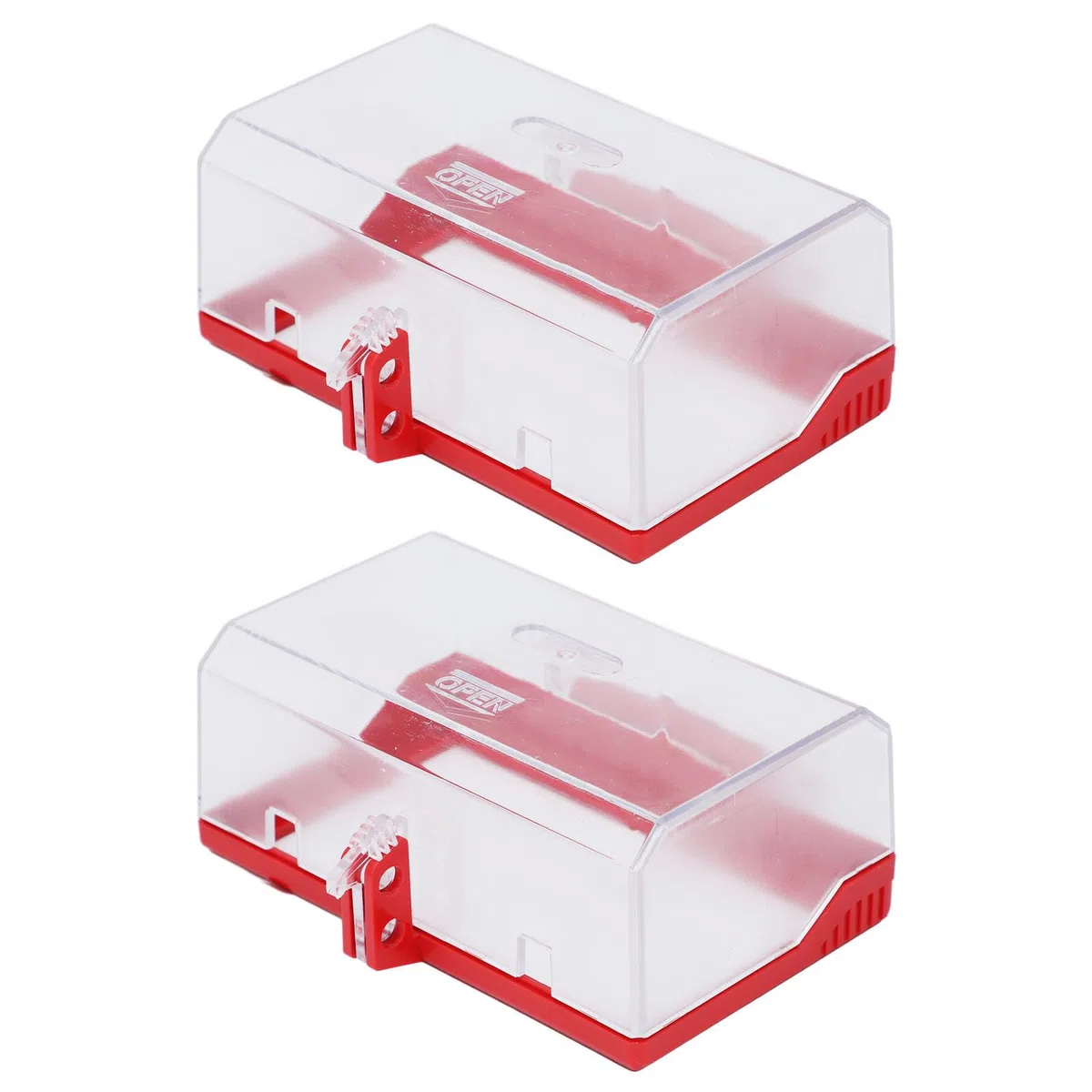 Cubierta del Interruptor del Botón Pulsador de Bloqueo, Cubierta del Botón de Parada de Emergencia de Resina de PC Transparente con Diseño de Orificio, Cubierta de Protección de