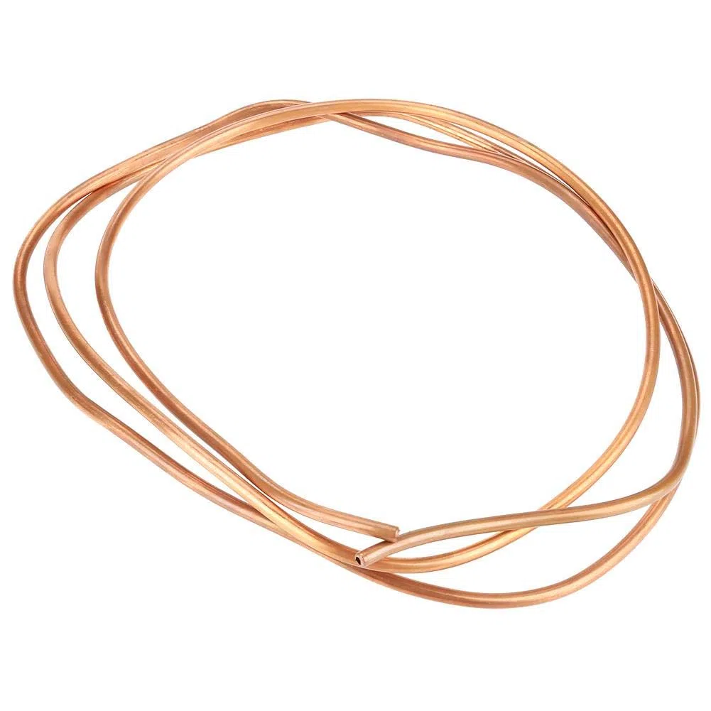 Tubo de cobre T2, tubo de bobina de cobre ID 5 mm OD 5 mm Tubo utilizado para generadores, barras colectoras, cables, cuadros, transformadores y otros equipos eléctricos.De intercambio de calor