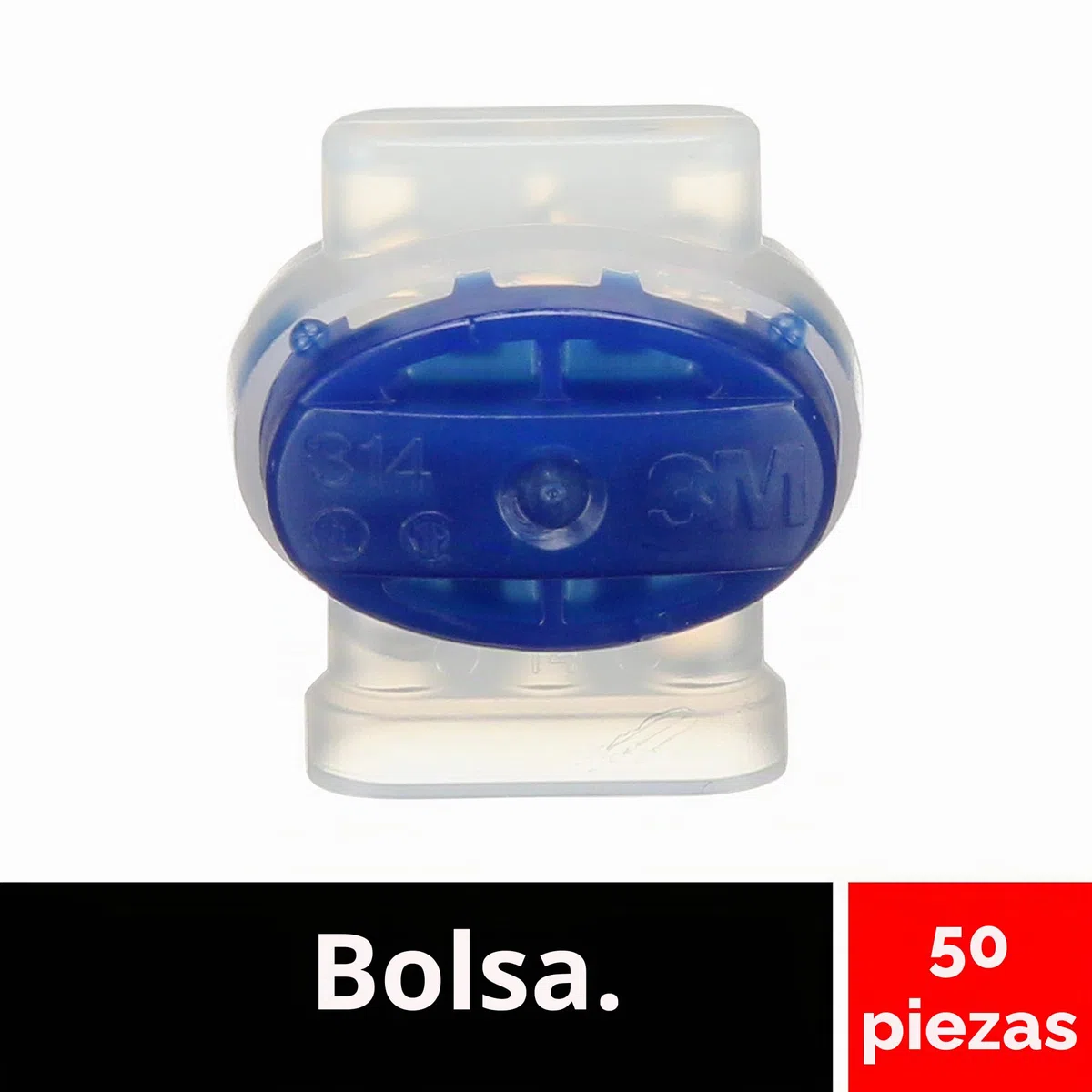3 M 314 Scotchlok – Humedad geschützter Conector, máxima 0,5 mm² hasta 1,5 mm², color azul (50 unidades)