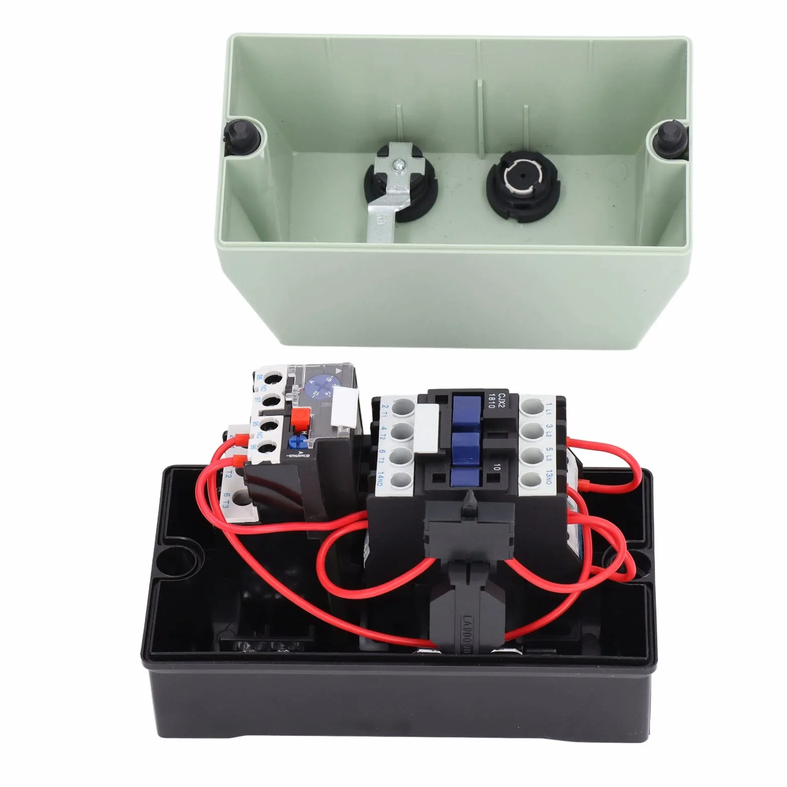 Arrancador Magnético, IP55 Caja Impermeable ABS Protección contra Sobrecarga de Motores Trifásicos Monofásicos Control de Motor de Arranque Magnético Protección contra Defectos Interruptor Magnético