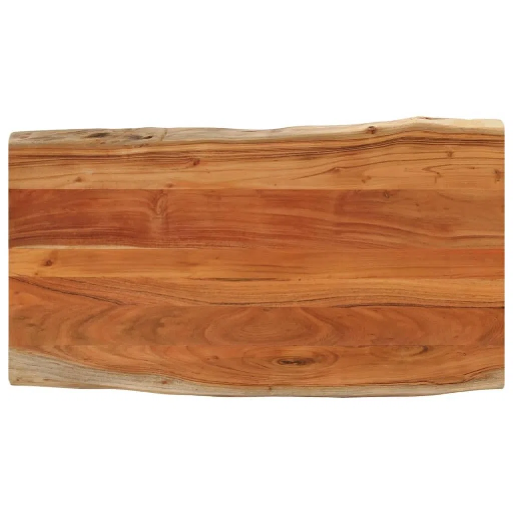 vidaXL Tablero de Mesa Rectangular Borde Natural Acacia 100x60x2,5 cm, Tablero, Tablero de Mesa Rectangular, Tablero de Mesa de Comedor