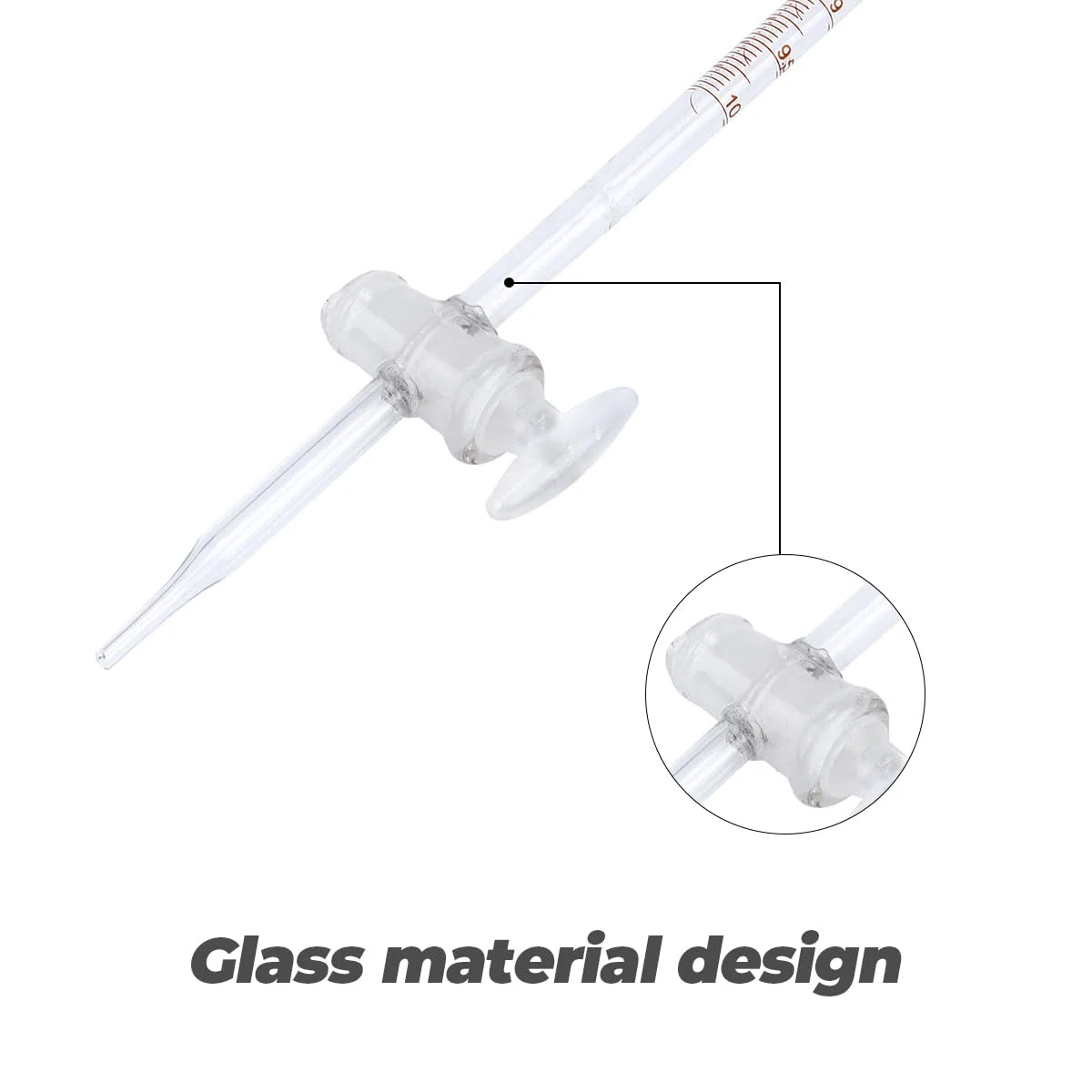 iplusmile Bureta De Laboratorio De Vidrio Borosilicato 25Ml Resistente a Corrosión Y Calor Instrumento Preciso Para Experimentos Químicos En Escuela Secundaria