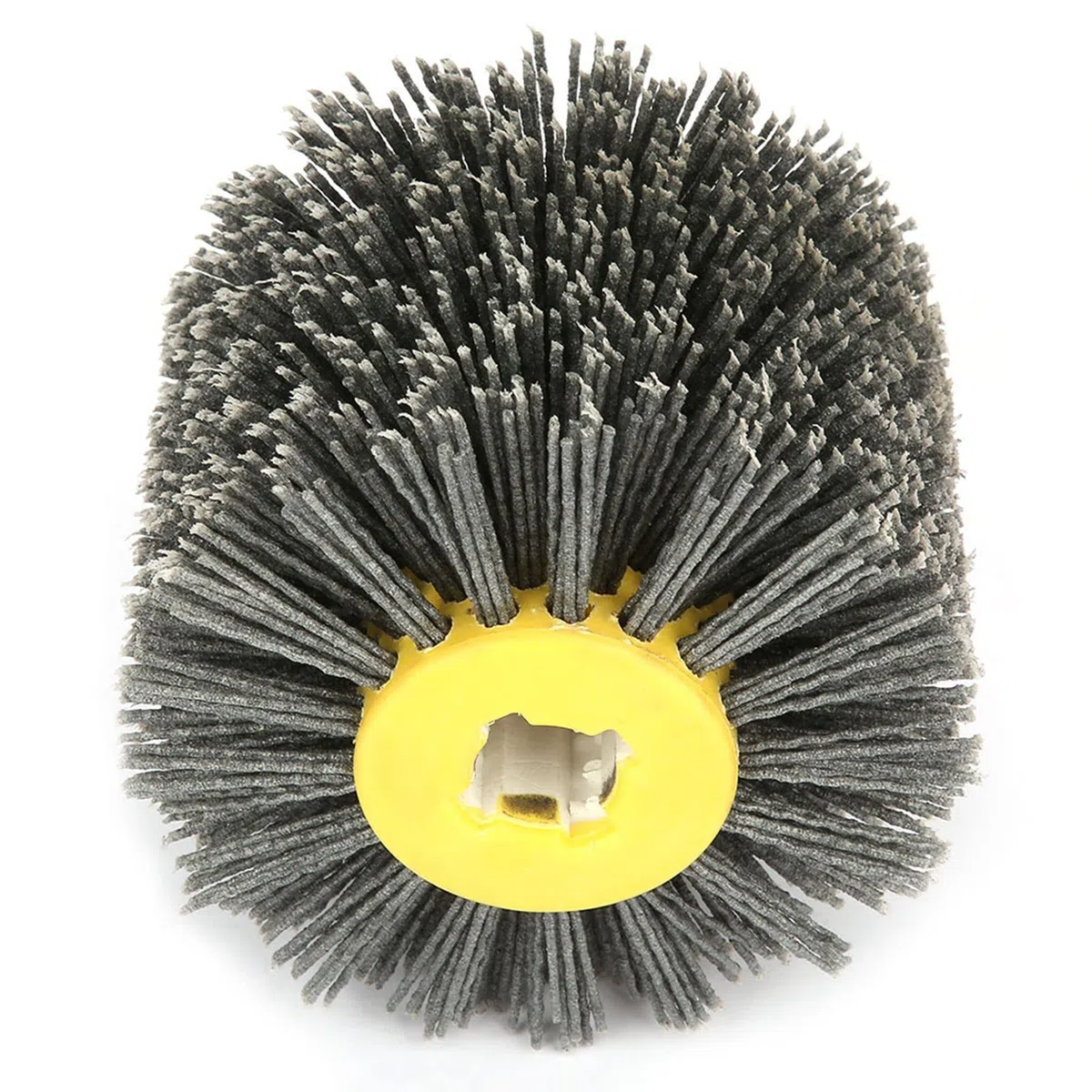 Cepillo de Trefilado de Rueda de Pulido, Material de Nailon, Grano #80, Perfecto para Pulir y Pulir Muebles de Madera