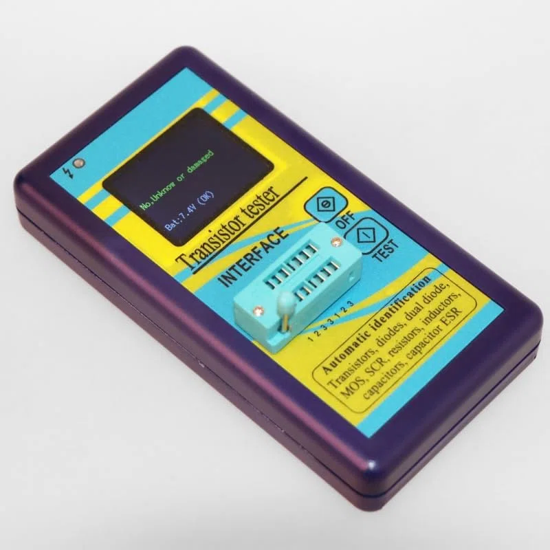 Comprobador de condensadores, Probador de transistores multiusos M328, diodo, resistencia, ESR, capacitancia, medidor LCR, multímetro digital,Equipo de prueba electrónico