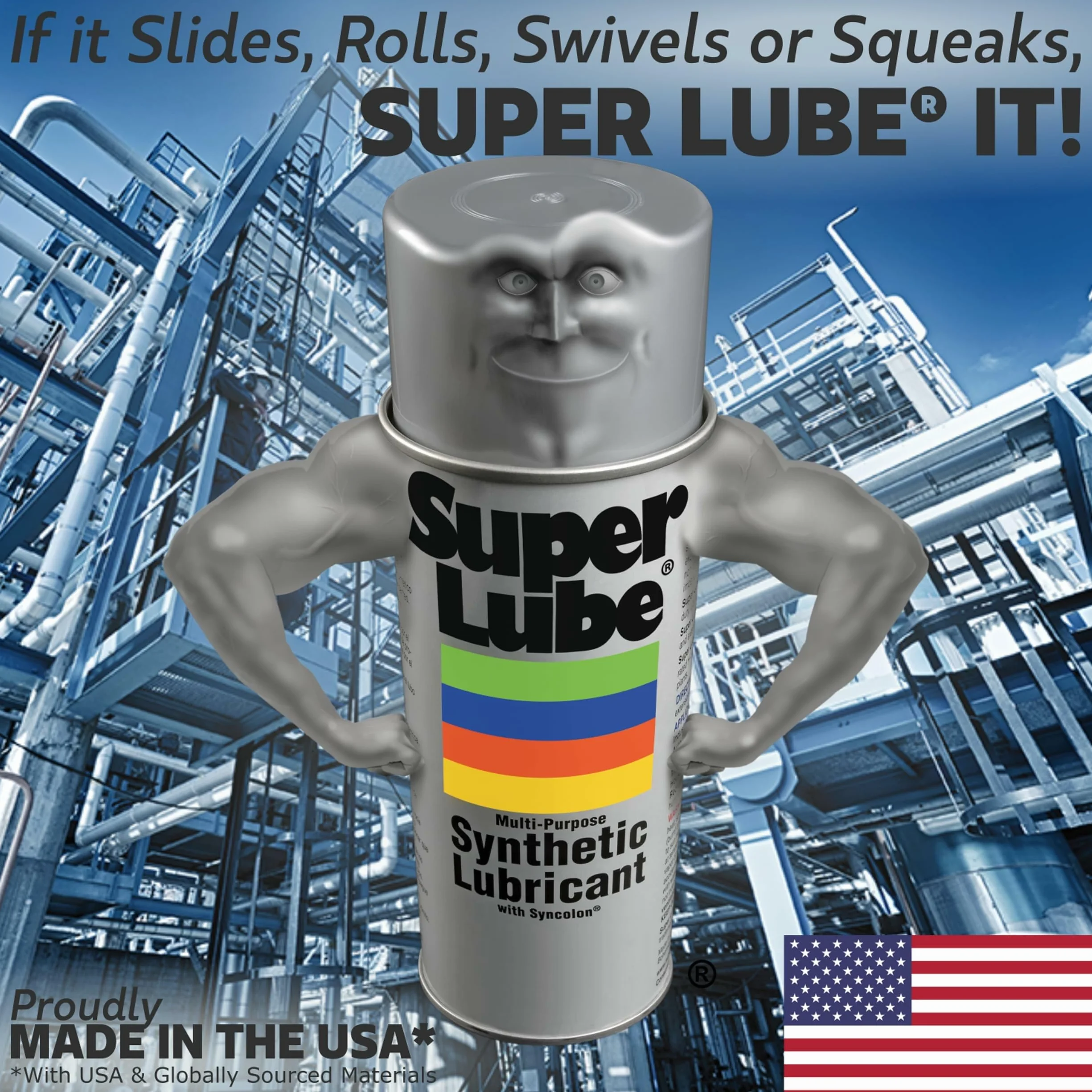 Super Lube® Multipropósito Grasa Sintética (NLGI 2) con Syncolon® (PTFE) 3 oz. Tubo
