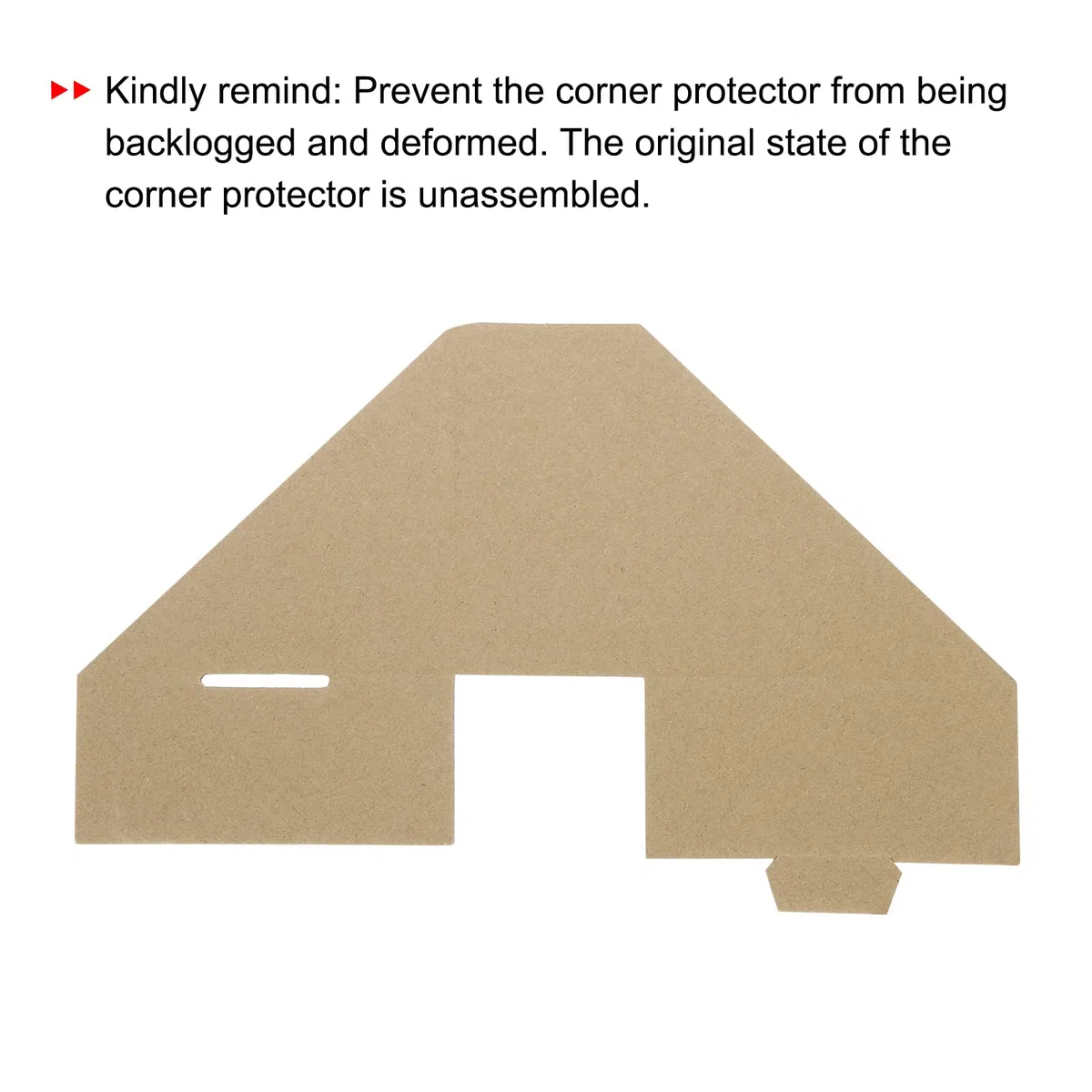 QUARKZMAN Protector de Esquinas de Cartón Ajustable, Protector de Bordes de Cartón 10x10x4cm para Arte, Embalaje, Suministros de Paquete de 60 Marrón
