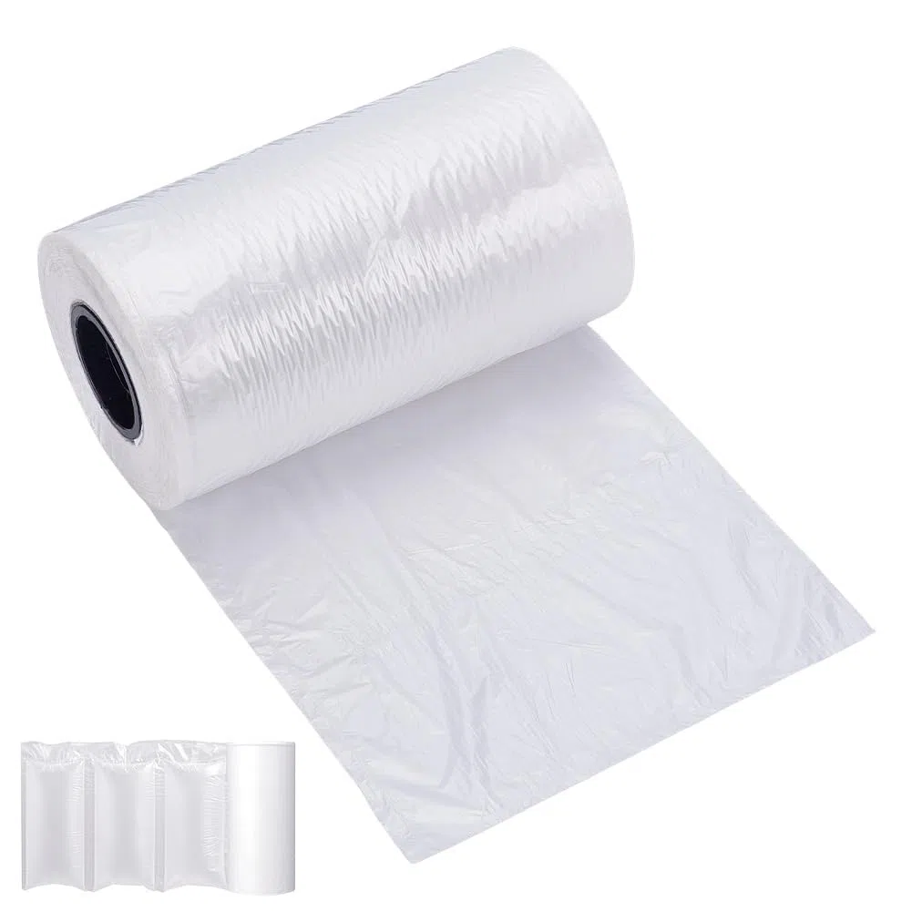 BENECREAT Rollo de película de cojín de aire, almohadas de aire para envío, material de embalaje de celofán inflable, relleno de bolso, 300 m x 20 cm
