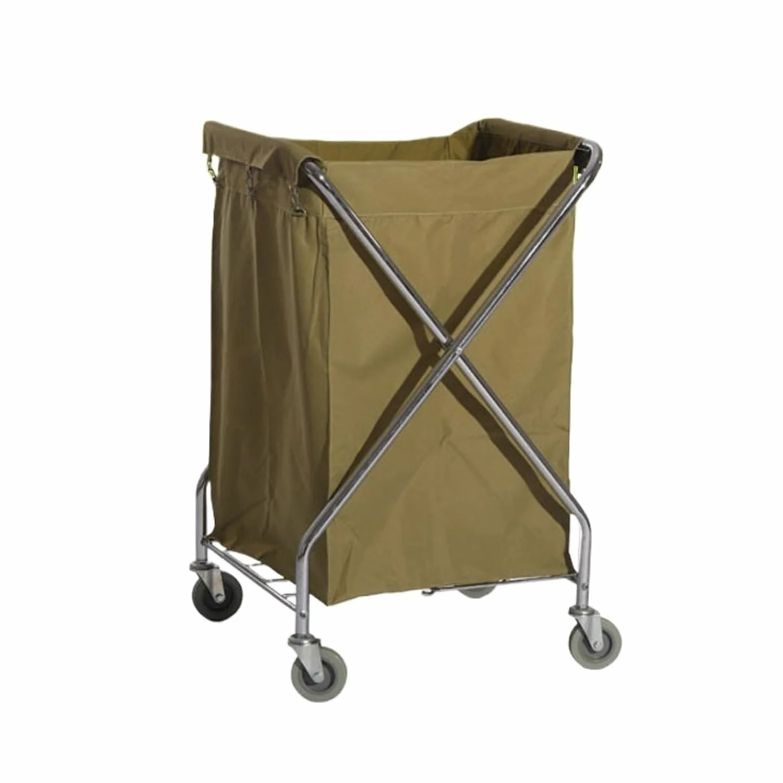 Carrito de servicio de habitaciones de acero inoxidable, carrito de limpieza resistente para limpieza y saneamiento eficientes, ideal para hostelería y uso comercial