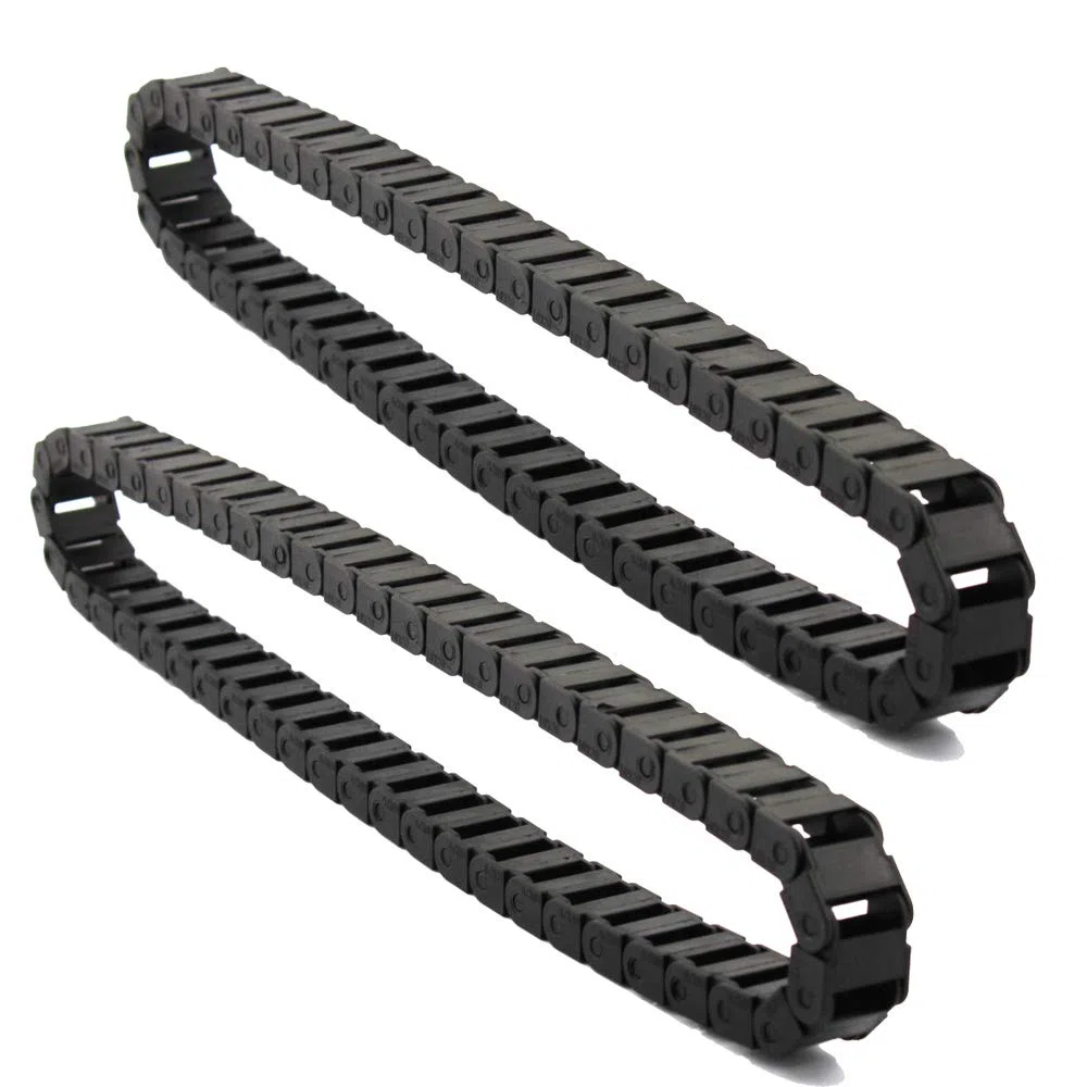 10 mm x 20 mm cable plástico negro cable cable arrastre cadena 1 m longitud para CNC (2 piezas)
