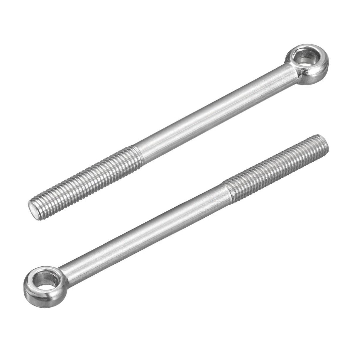 QUARKZMAN 4Pcs Anillos de Elevación M12 x 160mm, Pernos de Ojo Tornillos de Argollas de Acero Inoxidable 304 para Colgar y Fijar Válvulas Compuerta Tuberías