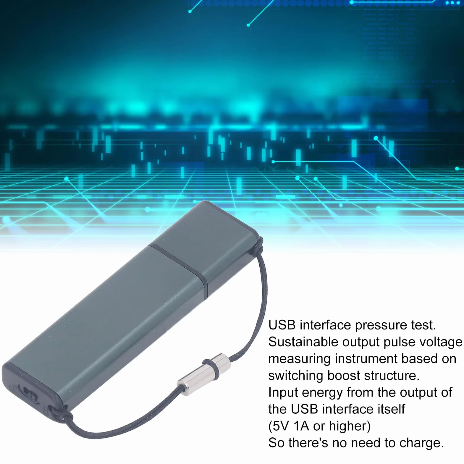 Fyearfly Generador de Pulsos de Disco U, V3 USB Killer con Interruptor Abs U-Disk Generador de Pulsos de Alto Voltaje en Miniatura, para Interfaz USB de Dispositivo Inteligente de Prueba