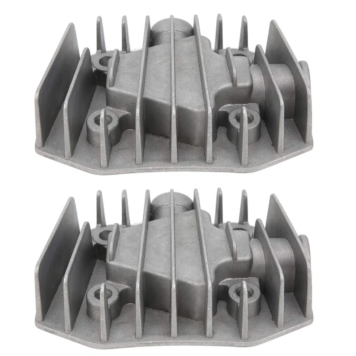 2 Uds Cabeza de cilindro 4/3/5P, Cabezal de Cilindro de Compresor de Aire Cubierta de Refrigeración de Aluminio 48mm x 72mm