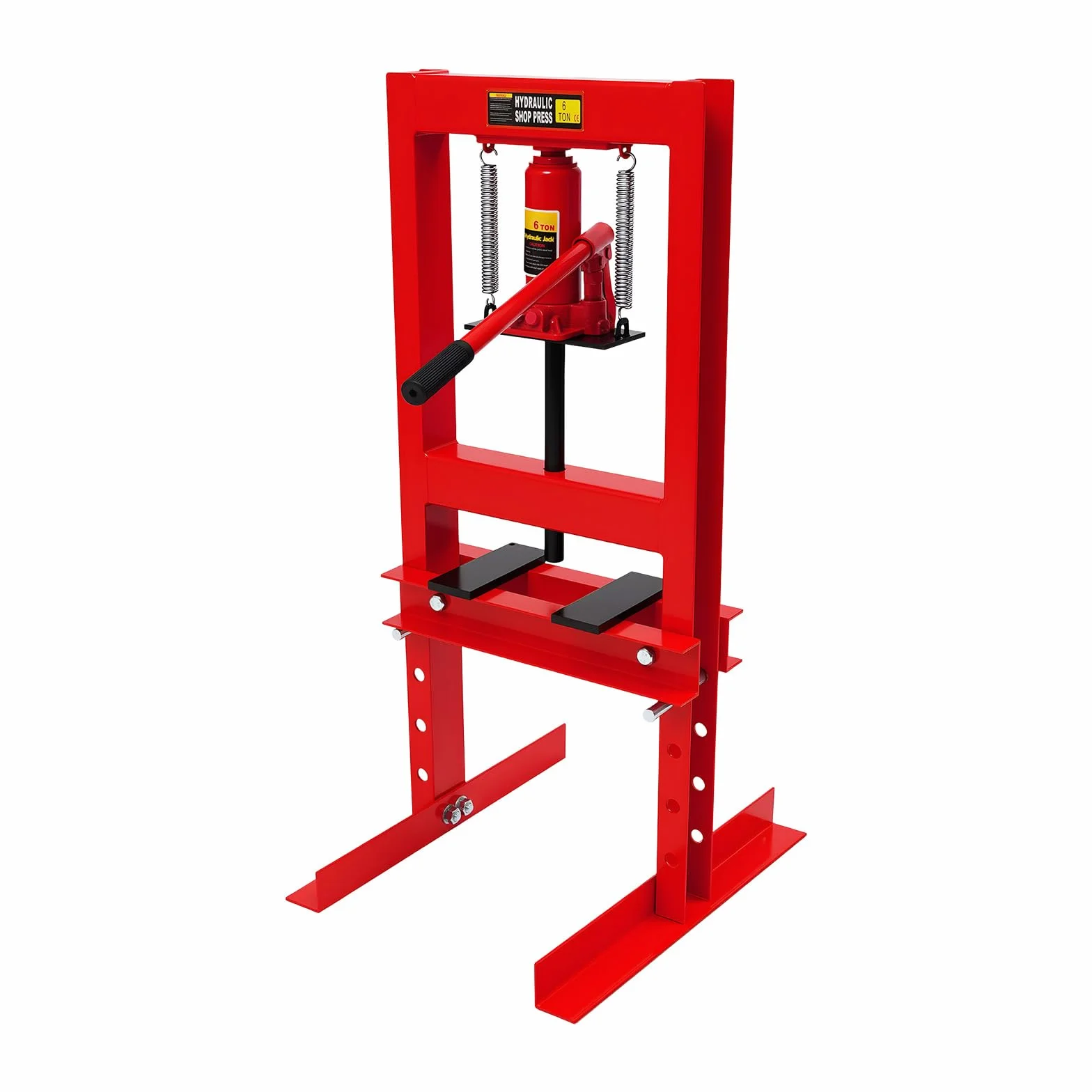 Prensa hidráulica de 6 toneladas, prensa estable con carrera de 125 mm, prensa manual para reparación de automóviles y metalurgia, para prensar, doblar, punzonar rodamientos y casquillos, construcción