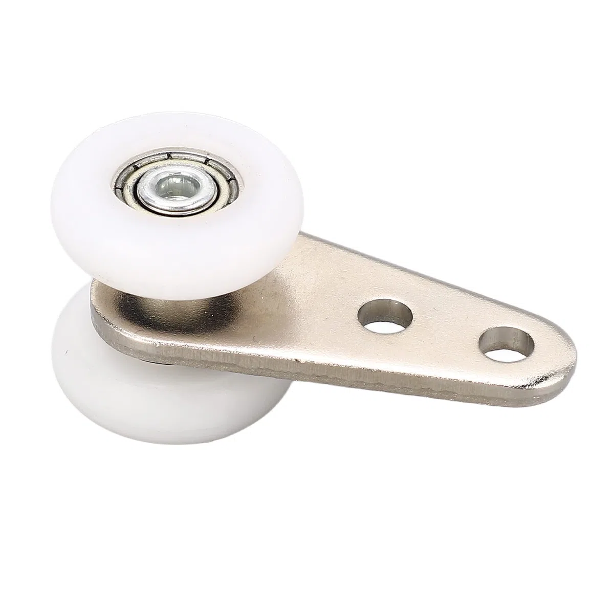 10 Piezas Conjunto de Carro de Rodamiento, Ø 23 mm Polea de Polea Colgante de Nailon 49 mm Longitud Polea de Puerta Corredera Rodillo de Riel Deslizante Rueda de Carro de Viga para Gabinete Ventana