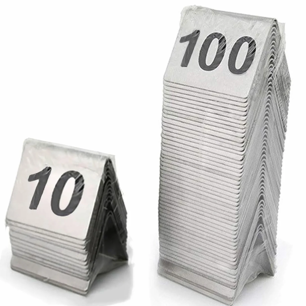 Números De Mesa De Acero Inoxidable, Del 1 Al 100, 5 X 5 cm, Ideales for Restaurantes, Bares, Bodas Y Fiestas De Cumpleaños(40 to 50)