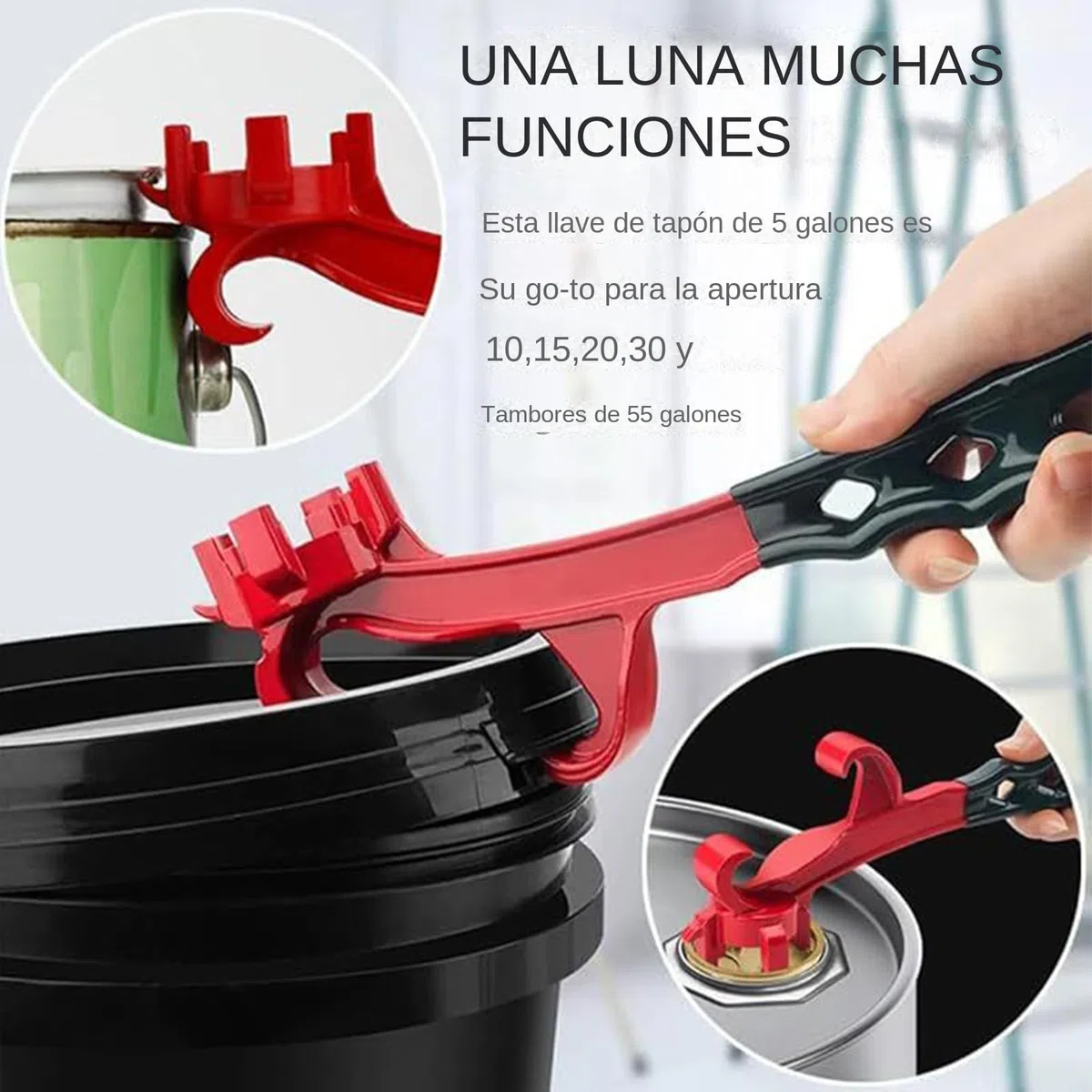 Abrecubos | Llave para Botes de Pintura | Llave Multiusos Para Exteriores Cocina Viajes Industrial