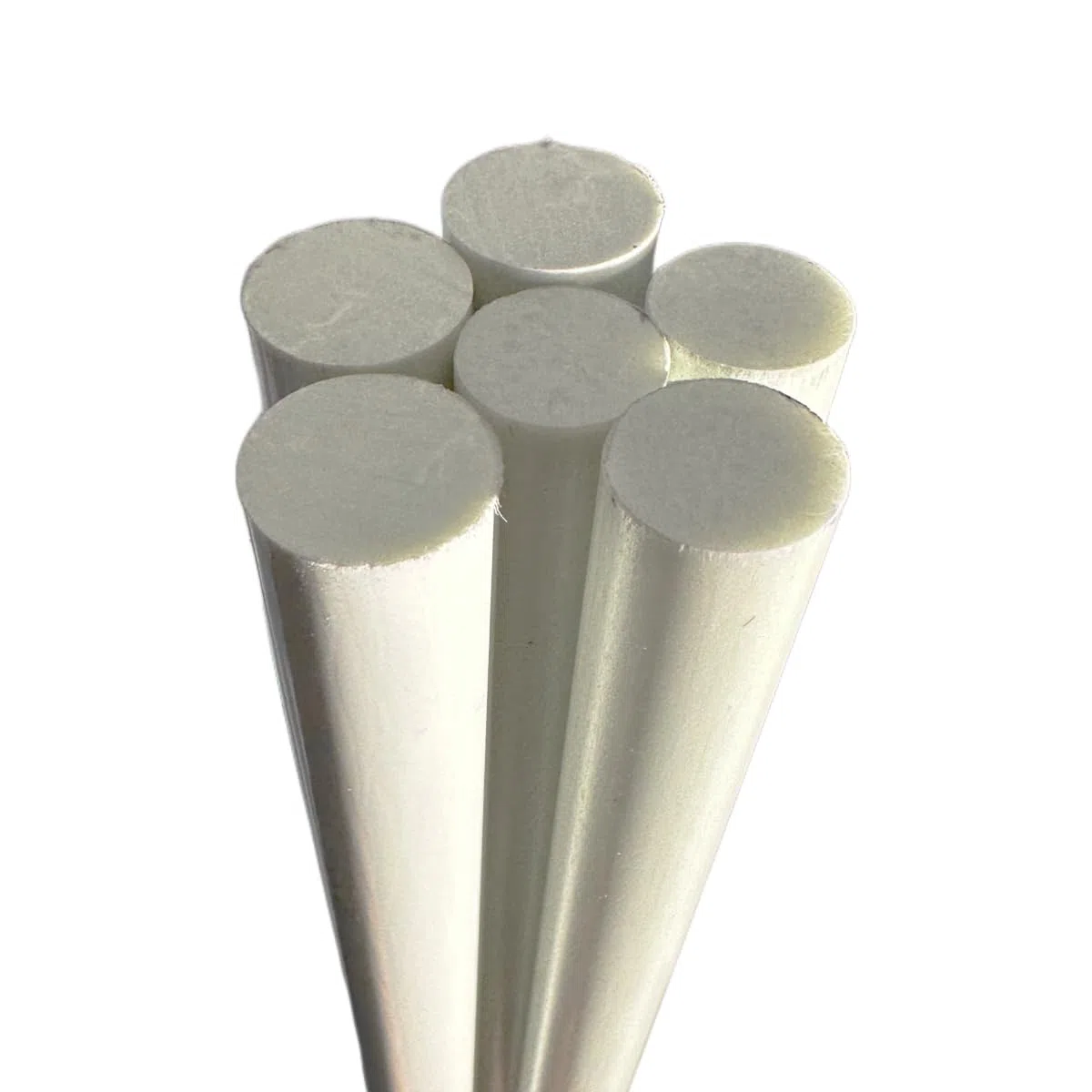 Varilla maciza de fibra de vidrio natural (poliéster), barra redonda de fibra de vidrio, resina de poliéster GFK (18 mm de diámetro, 2000 mm de longitud)