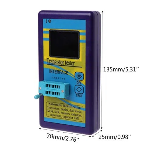 Comprobador de condensadores, Probador de transistores multiusos M328, diodo, resistencia, ESR, capacitancia, medidor LCR, multímetro digital,Equipo de prueba electrónico