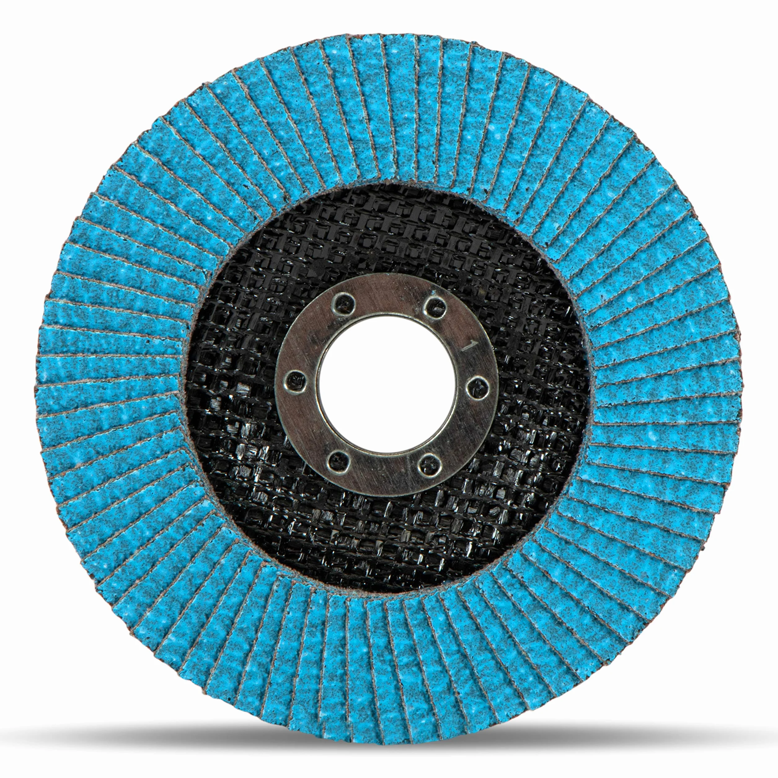 Discos abrasivos de abanico prémium con revestimiento de cinc, 10 unidades, diámetro de 115 mm, grano 40, para metal, acero y madera, recubiertos de corindón de circonio