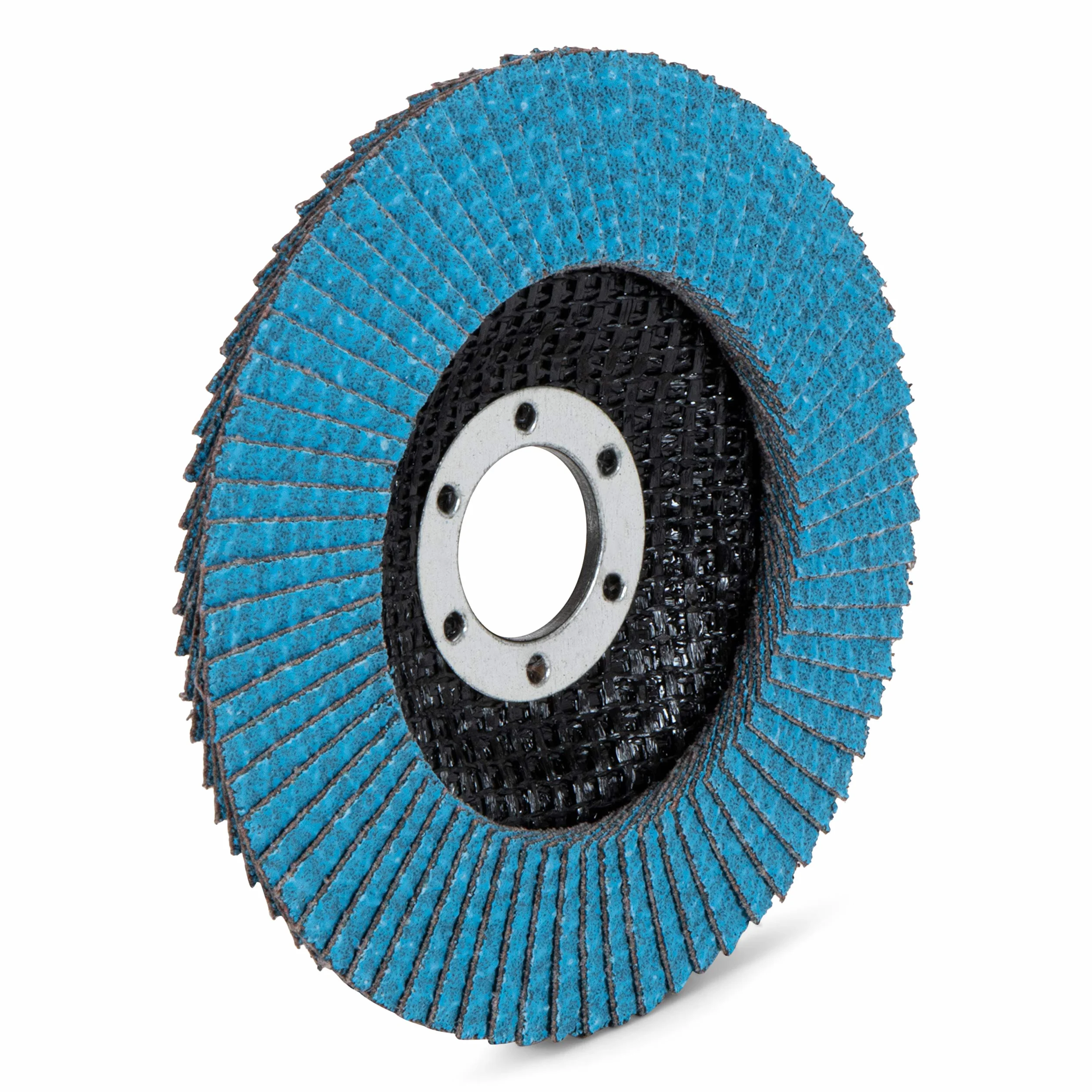 Discos abrasivos de abanico prémium con revestimiento de cinc, 10 unidades, diámetro de 115 mm, grano 40, para metal, acero y madera, recubiertos de corindón de circonio