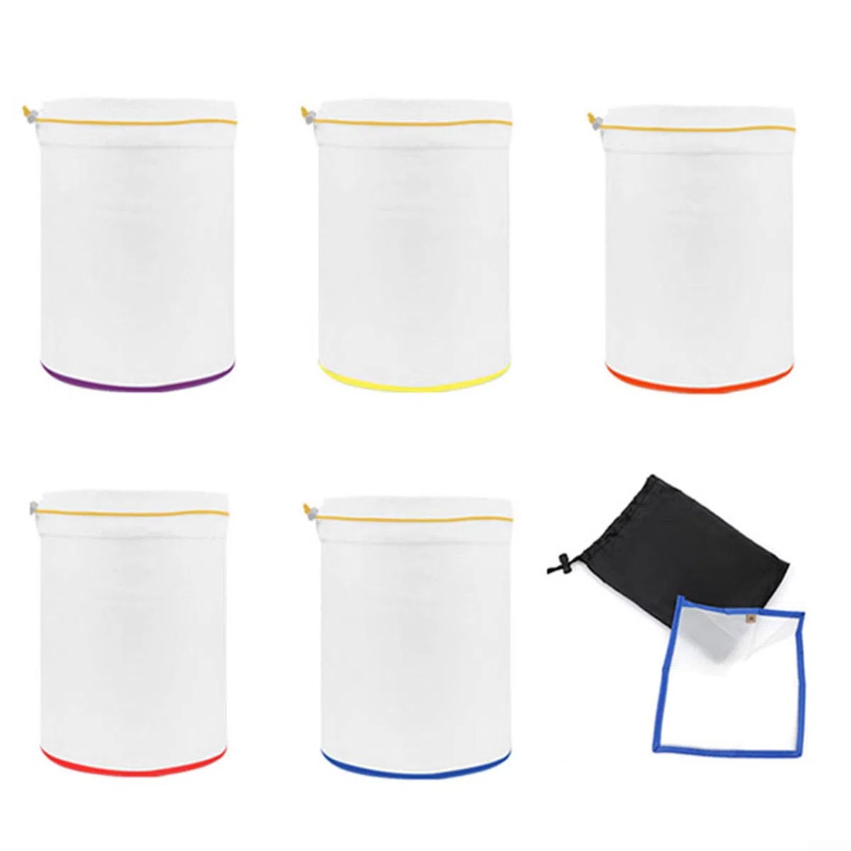 Juego de 5 bolsas de filtro de 1 galón, bolsa de burbujas para extractor de esencia de hielo 25/73/120/160/220, bolsa llena de nailon impermeable para extractor