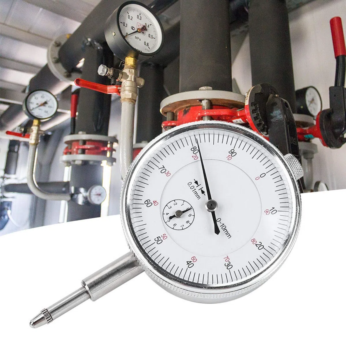 Reloj Comparador, Herramienta de Medición Indicador de Dial de Alta Precisión Herramienta de Medición Manual Hogar para la Industria