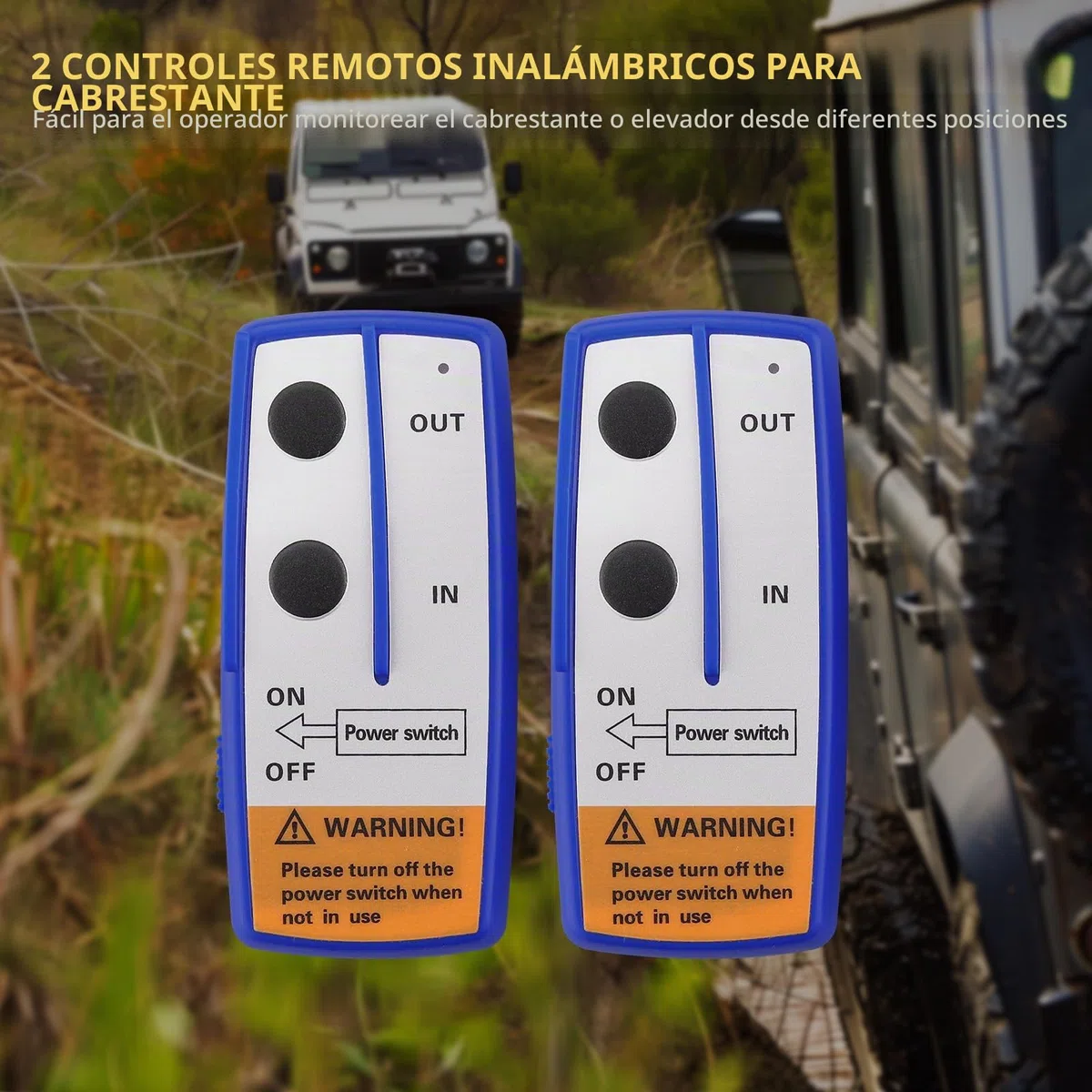 AMTOVL Controlador de Cabrestante 12V Mando a Distancia de Cabrestante con Función de Encendido y Apagado Controlador de Cabrestante Inalámbrico con Luz Indicadora para Jeep/ATV/SUV