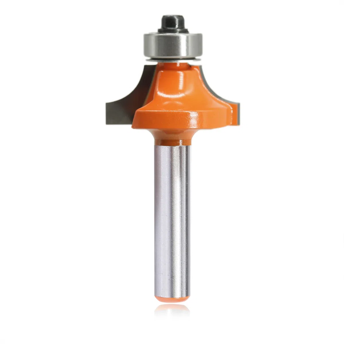 Fresa redondeada de 8 mm, vástago redondo, fresa estándar de radio de 8 mm, fresadora redondeada para fresadora de cantos/mesa de fresado (diámetro de 8 mm, R8)