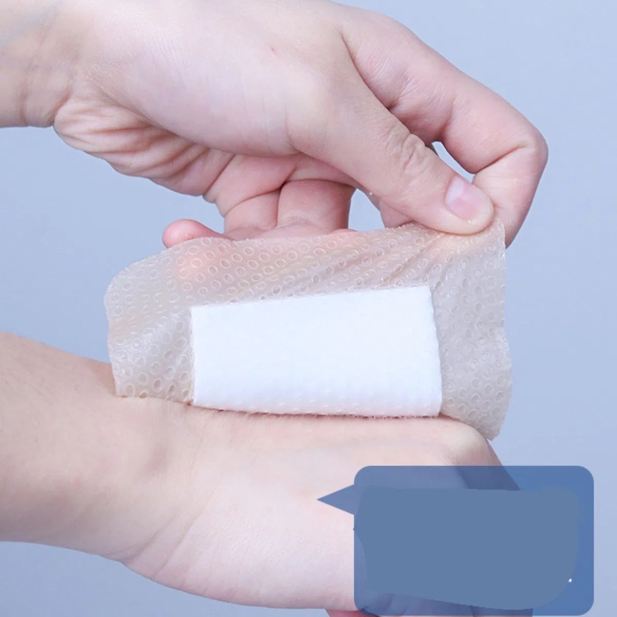 Apósito Adhesivo de Espuma de Silicona con Borde, 4 piezas 18 x 18 Cm, Para el tratamiento de heridas crónicas y agudas, Vendajes Adhesivos para Heridas, Apósito Hidrocoloide Estéril para ancianos