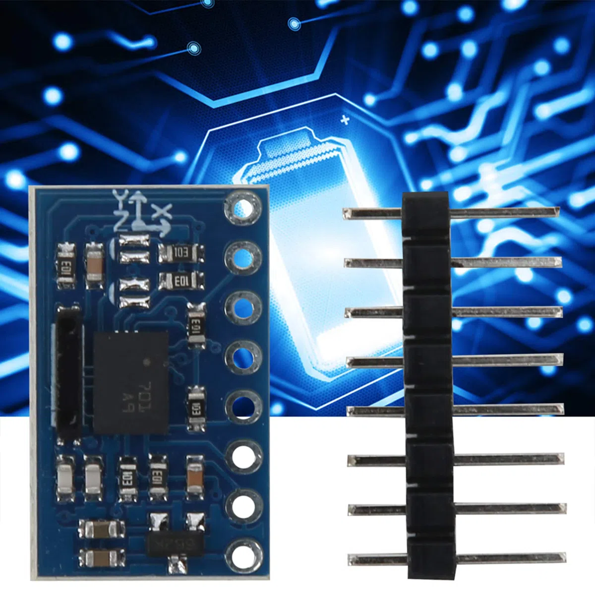 Sensor de 9 Ejes, Alta Precisión y Fácil Integración, Módulo Giroscopio Acelerómetro Magnetómetro, for Ingenieros Robótica, Drones y Dispositivos de Seguimiento Deportivo