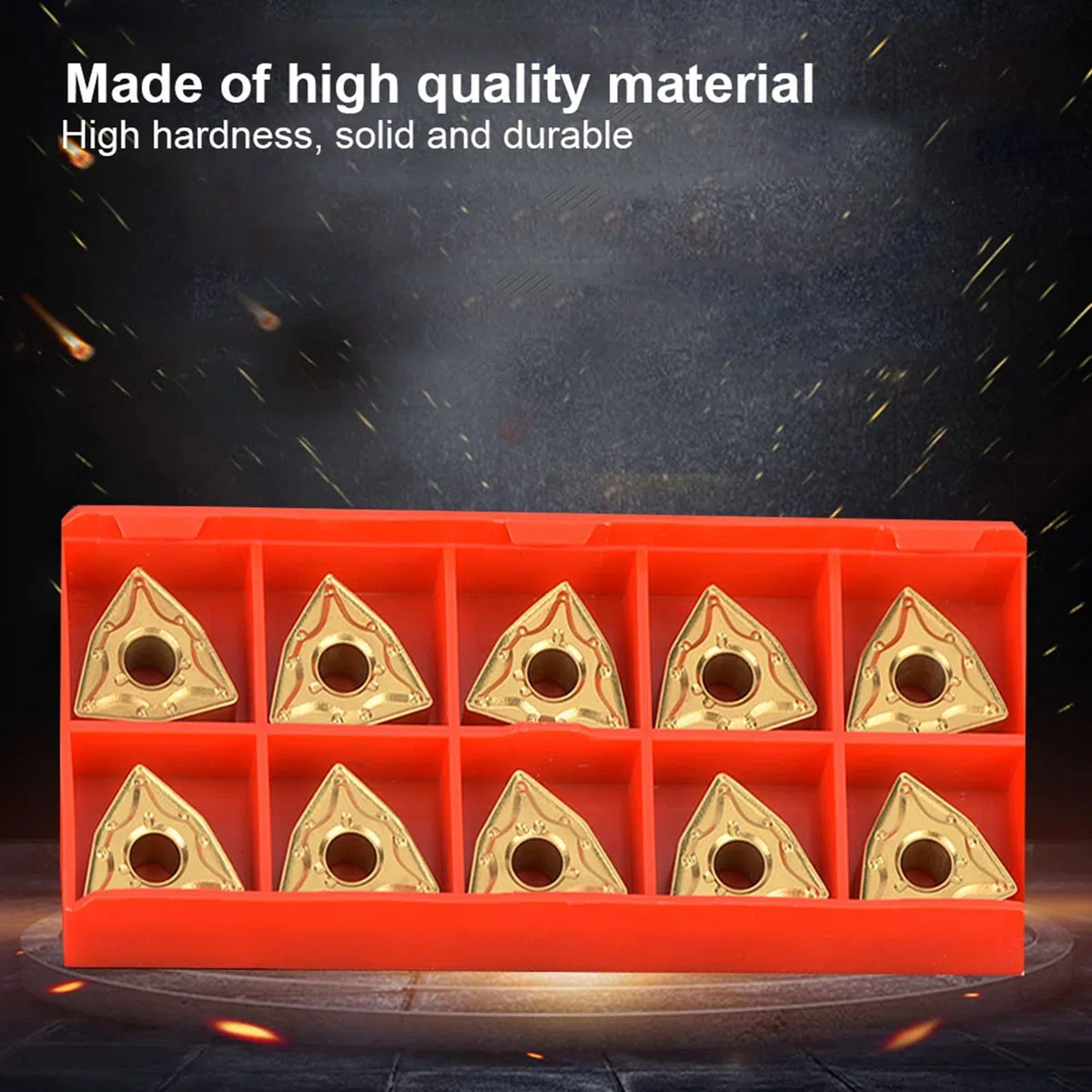 Artillery Cnc Carburo de Duro, 10 Unidades Insertos De Carburo 432 / Wnmg0804 Cnc Insertos Crystal Hoja de Torno Torneado Herramienta Tornear Tornear Tornear Herramienta