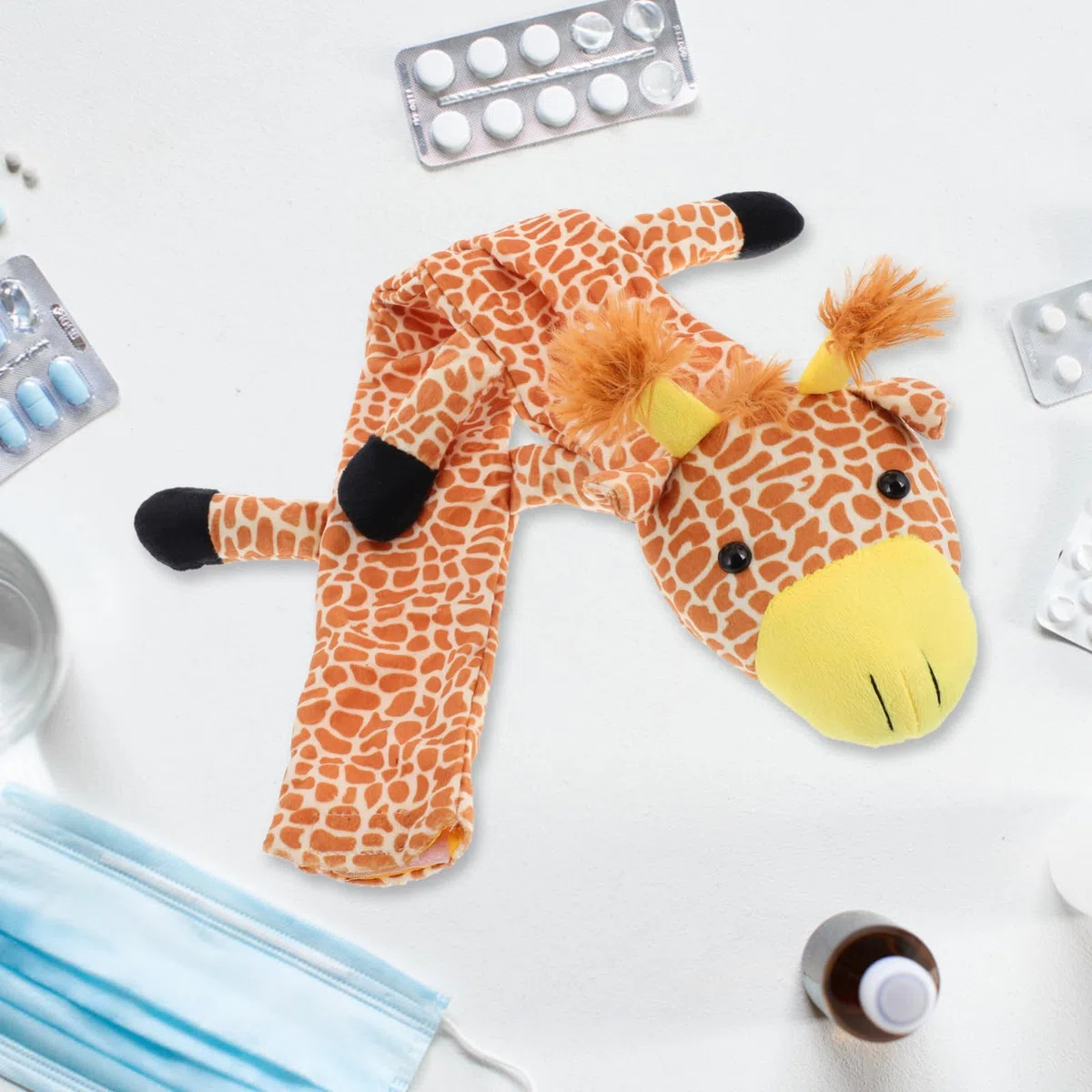 FOMIYES Protector Para Estetoscopio Con Diseño De De Felpa Funda Elástica Para Enfermeras y Médicos Accesorio Divertido y Protector Para Uso Pediátrico