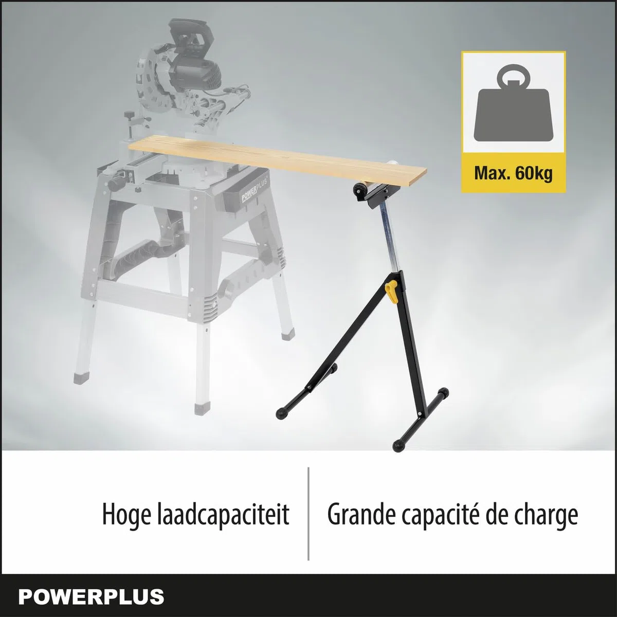 klappbarer Rollbock Materialständer Rollenbock höhenverstellbar 30cm breit - MAX 60 kg Last - Staffelpreis - POWX0700T_VS