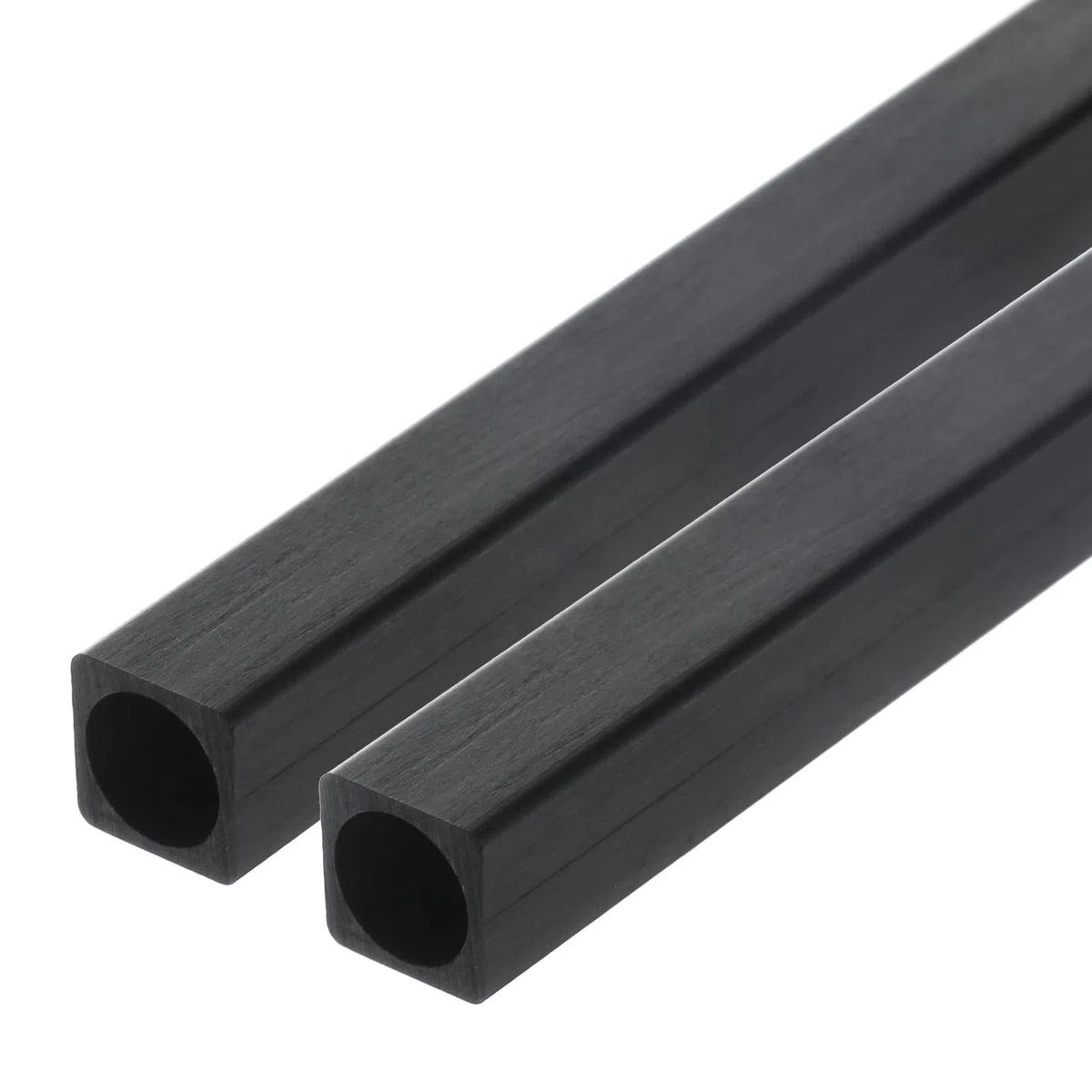 QUARKZMAN Tubo Cuadrado de Fibra de Carbono 10x8.5x330mm Tubo de Fibra de Carbono Pultrusionado para Aviones RC 2 Unidades