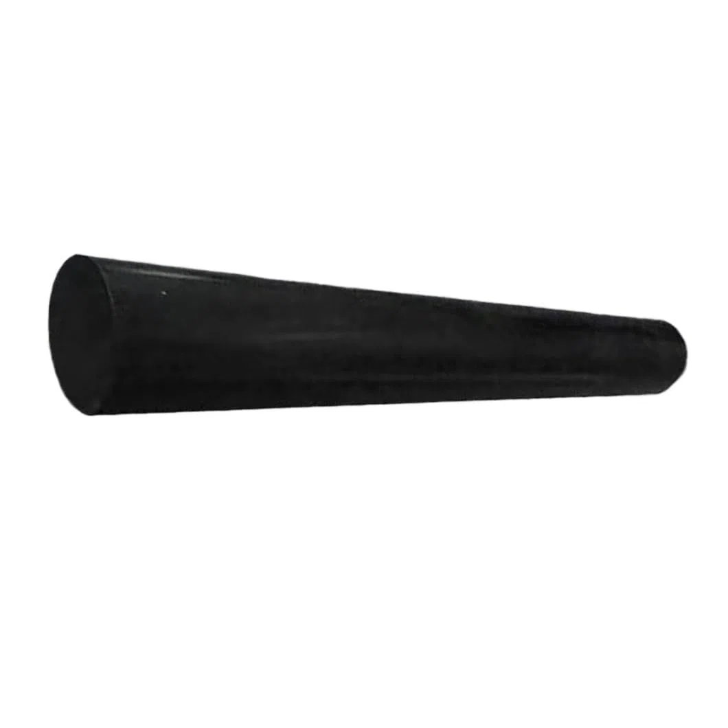 2 varillas de POM negras/blancas, longitud 500 mm, barras redondas de plástico de polioximetileno de alta durabilidad for modelismo.(Black,8mm)
