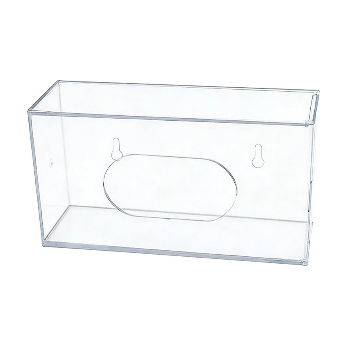 LRXFPIYF Caja de guantes desechables, dispensador de guantes, contenedor de almacenamiento, transparente, montaje en pared, 1 Piezas