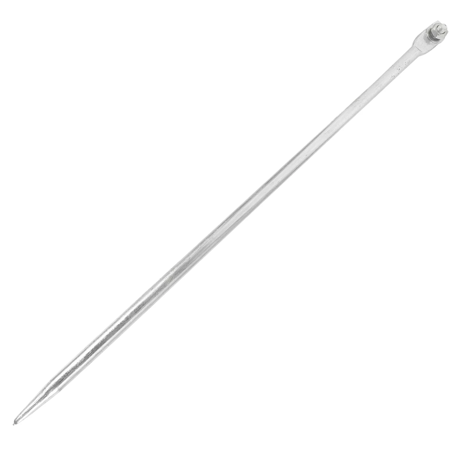 Angoily Varilla de tierra galvanizada, 50 cm, pasador de tierra eléctrico para electrodomésticos y vallas eléctricas con diseño de un solo orificio para una fácil instalación