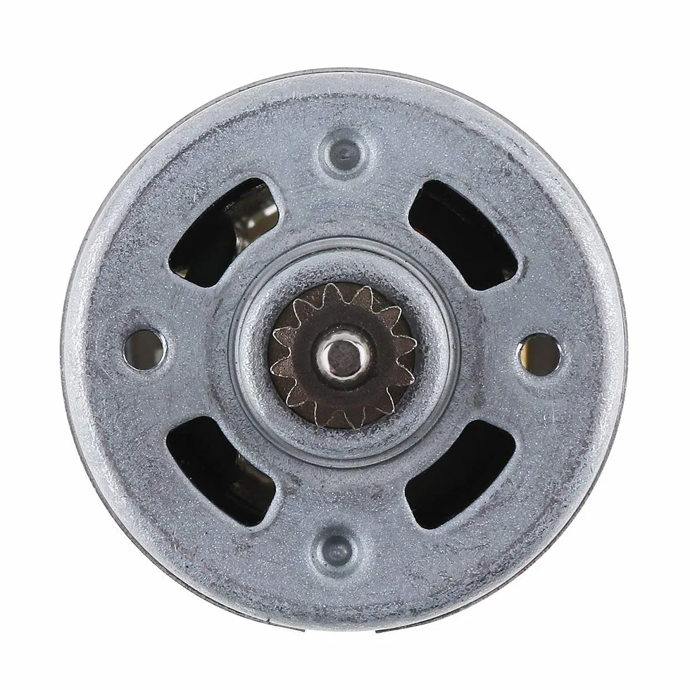 ChgImposs RS550 - Motor CC de 21 V y 19500 RPM con dos velocidades, 12 dientes y caja de engranajes de alto par para taladro eléctrico/destornillador