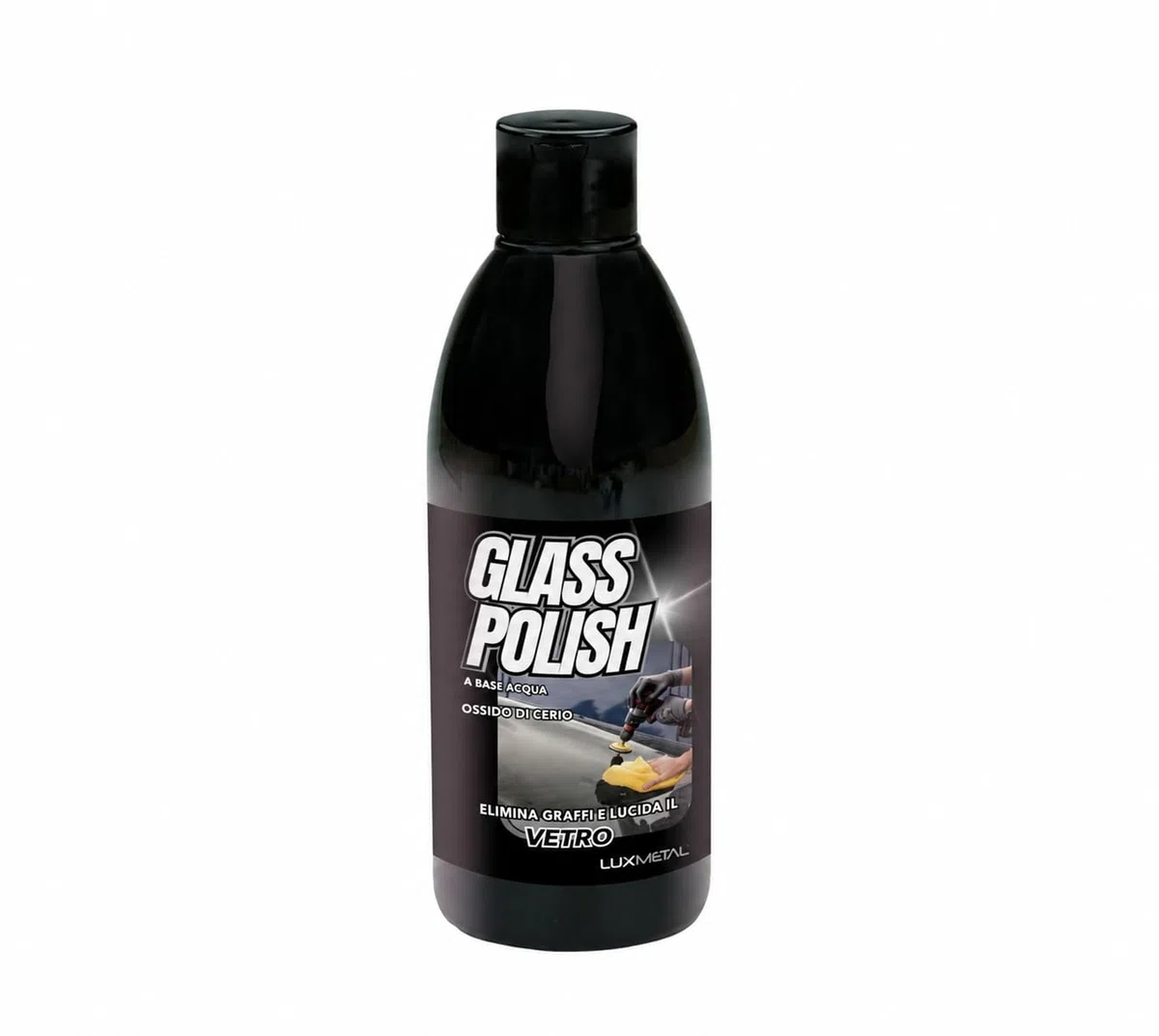 Lux Metal - Pulidor de Vidrios Pulidor de Vidrios 250 gr Pasta Abrasiva Pulido Reparación Superficies Elimina Arañazos Opacidades Ideal Autos Espejos Motos Carrocerías Barcos