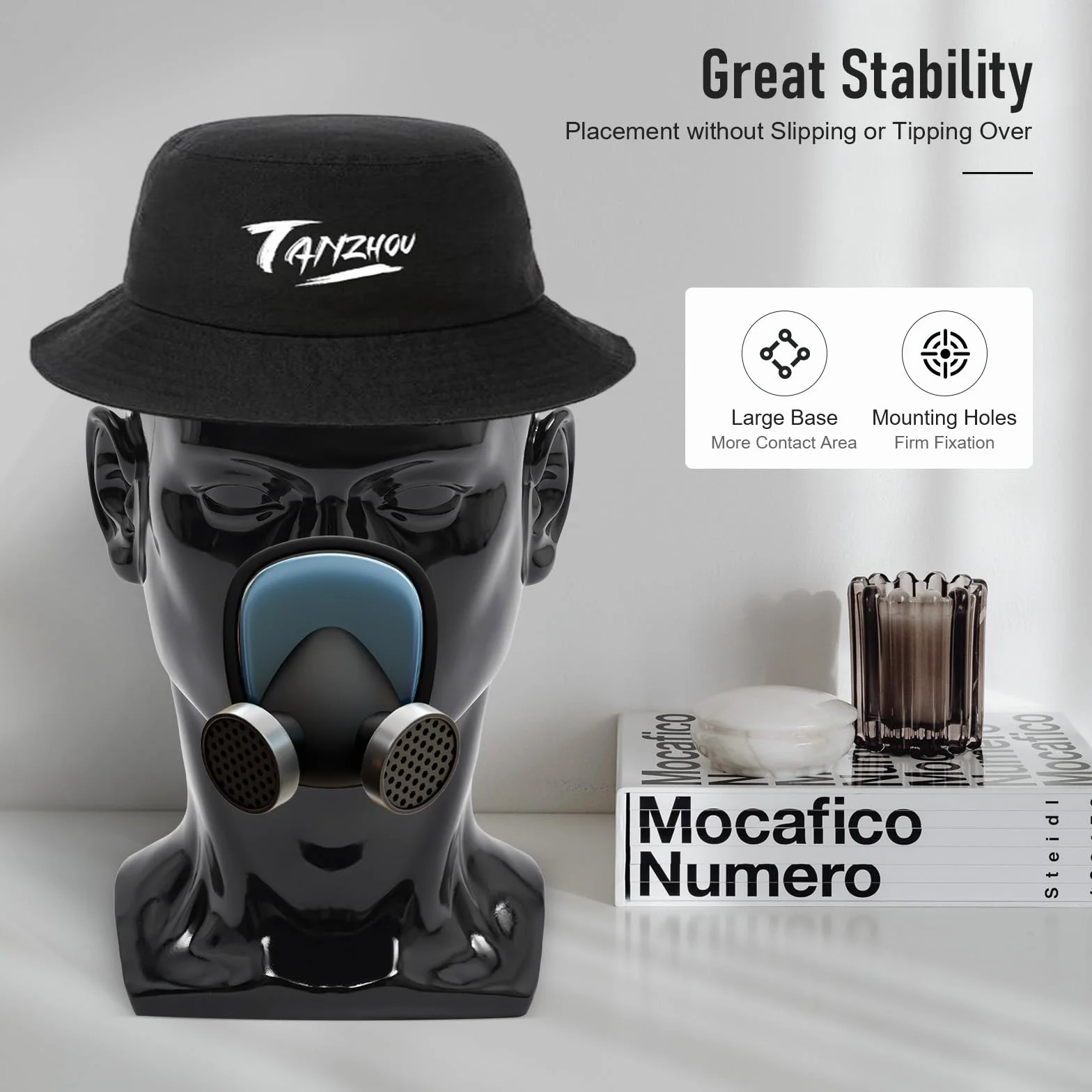 Cabeza de maniquí, cabeza de maniquí, cabeza de maniquí, cabeza de maniquí, cabeza para pelucas, sombreros, turbantes, bufandas y cintas para el cabello